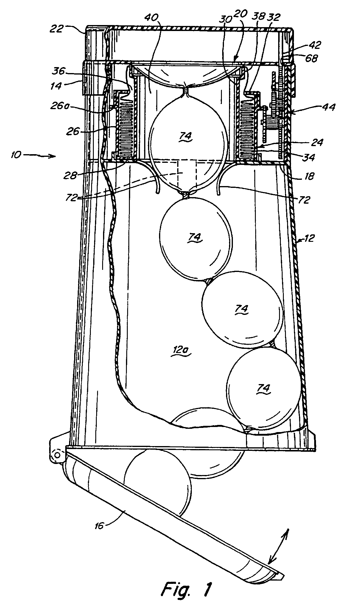 Waste disposal device including a diaphragm for twisting a flexible tubing dispensed from a cartridge