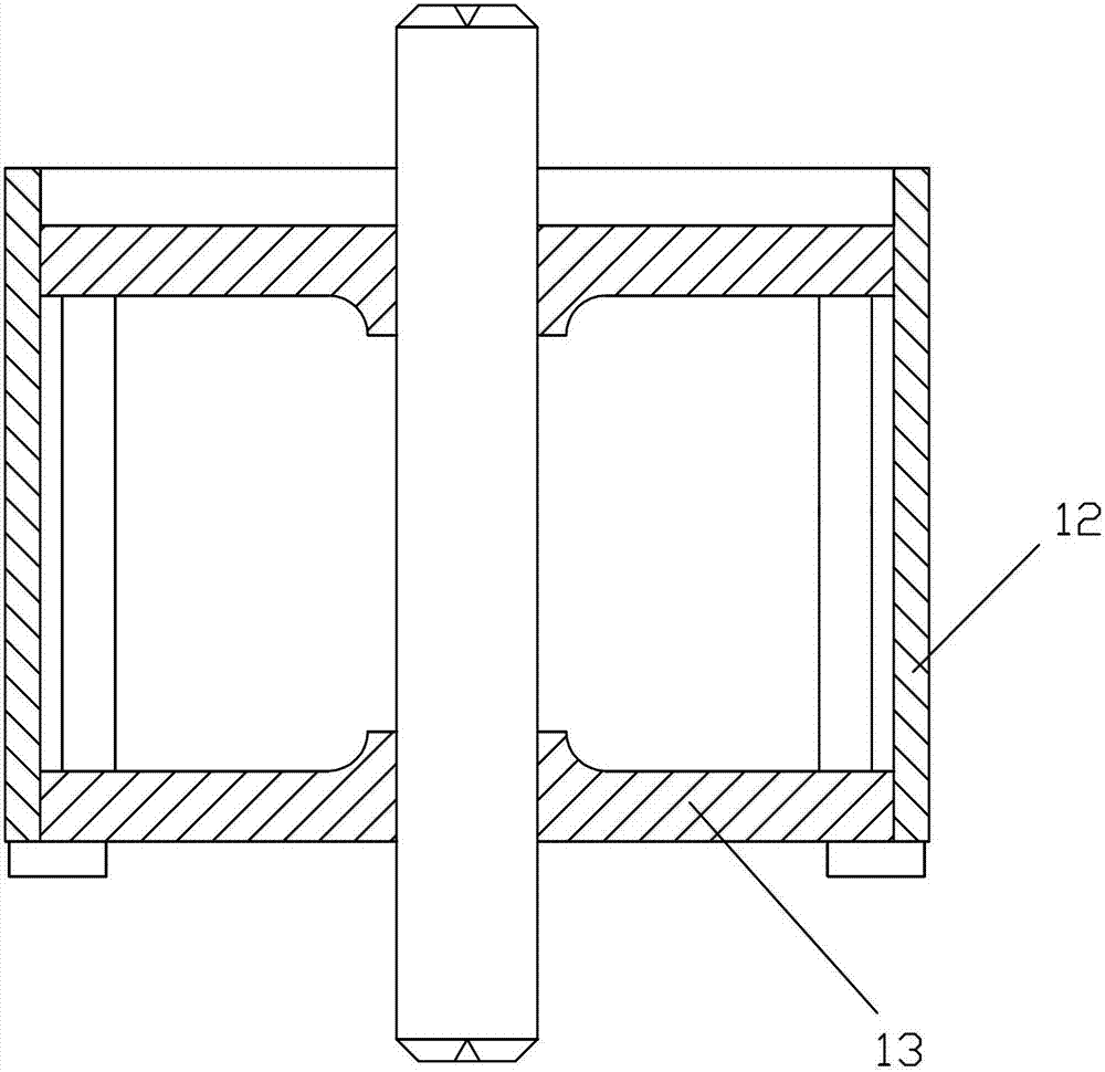 Wear-proof casing clamp with adjustable external diameter