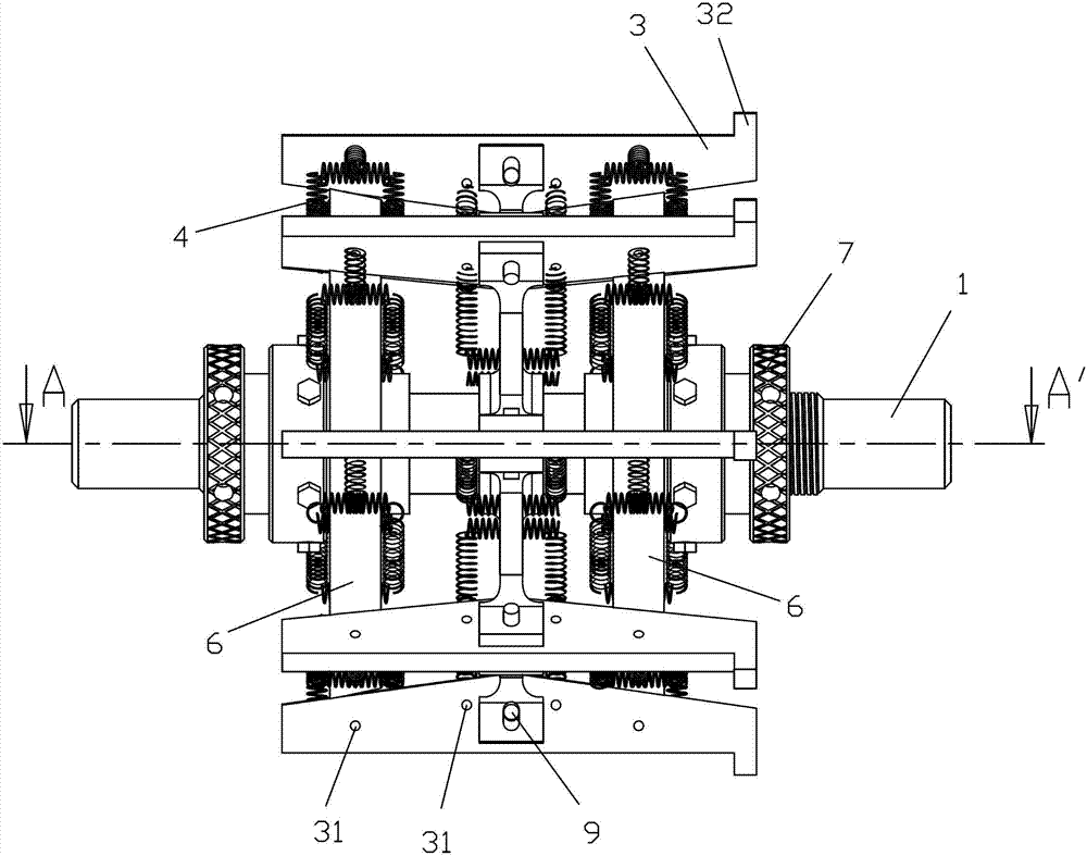 Wear-proof casing clamp with adjustable external diameter