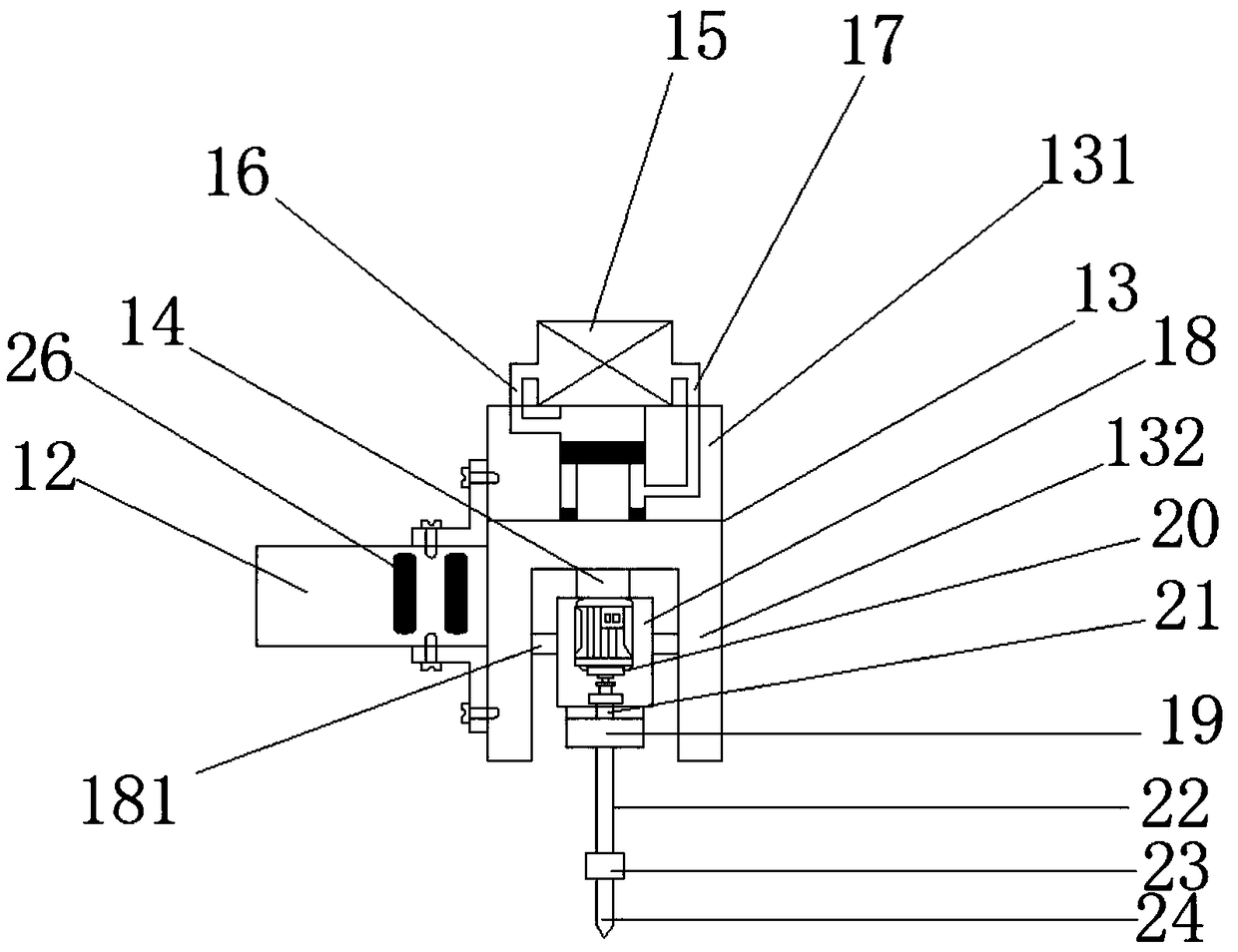 Punching device for automobile metal accessory machining