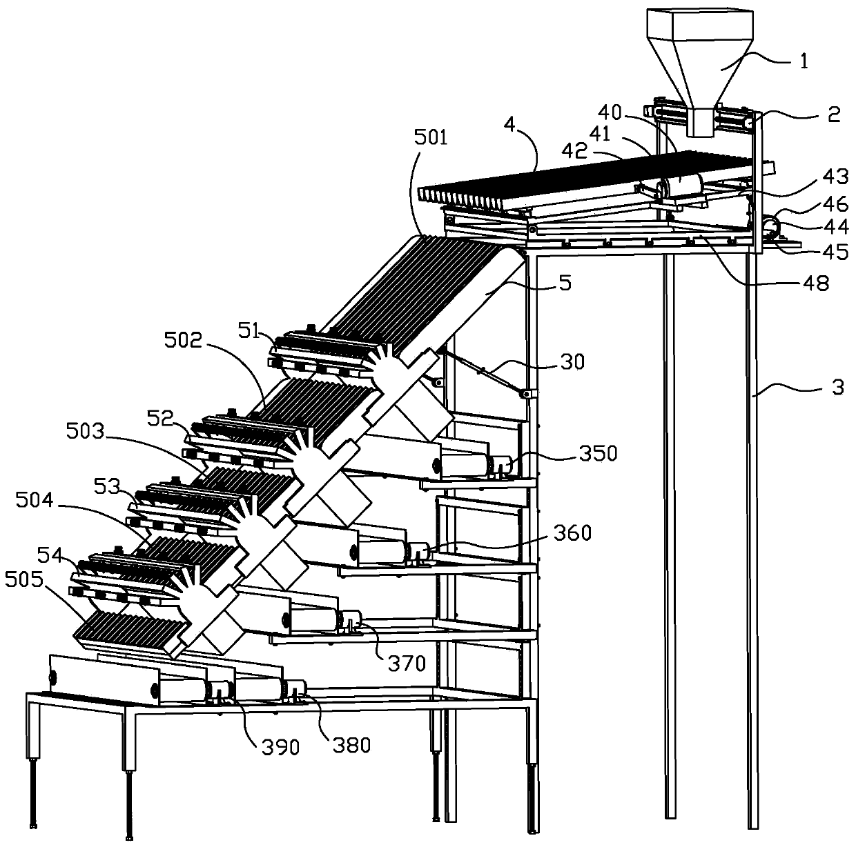 Tea fresh leaf classification treatment equipment and classification treatment method