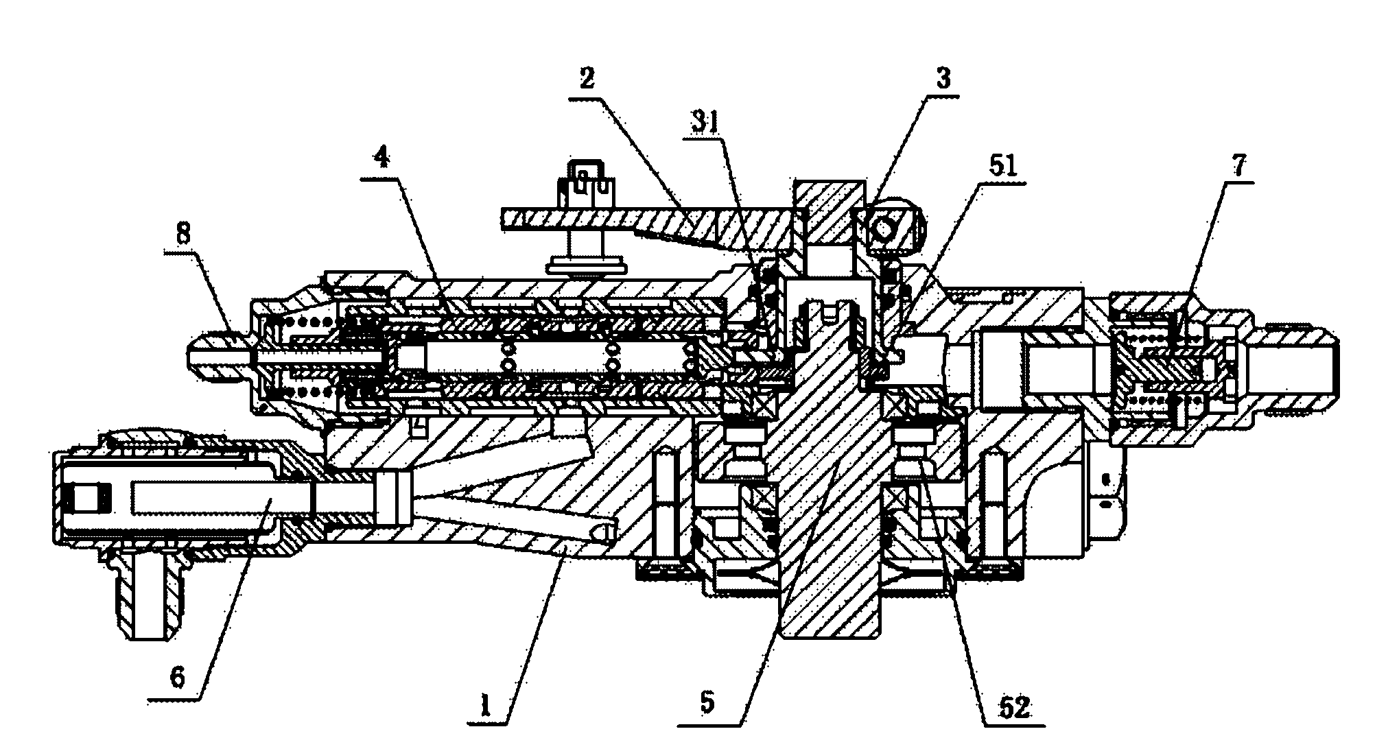 Turbine guide vane adjuster