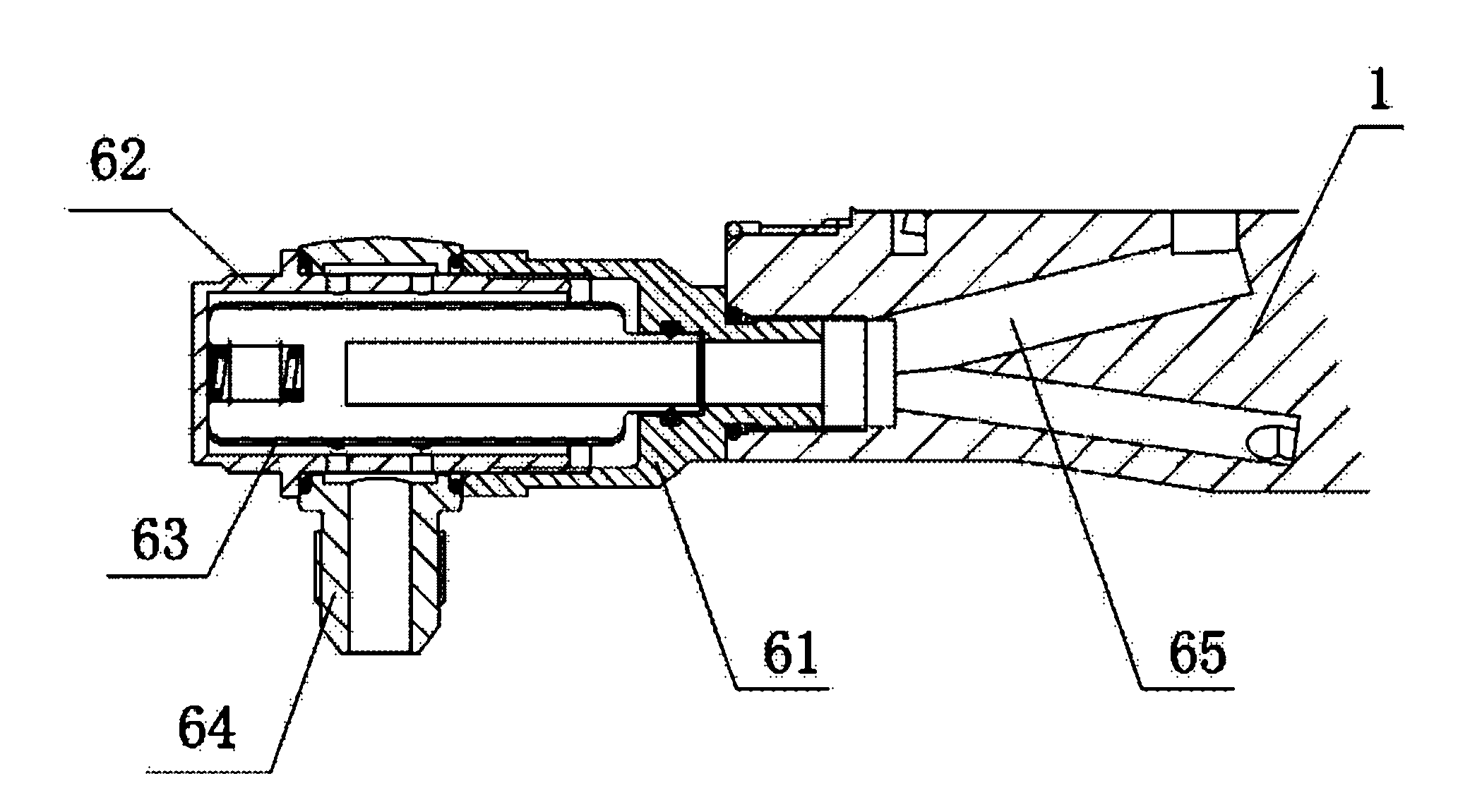 Turbine guide vane adjuster