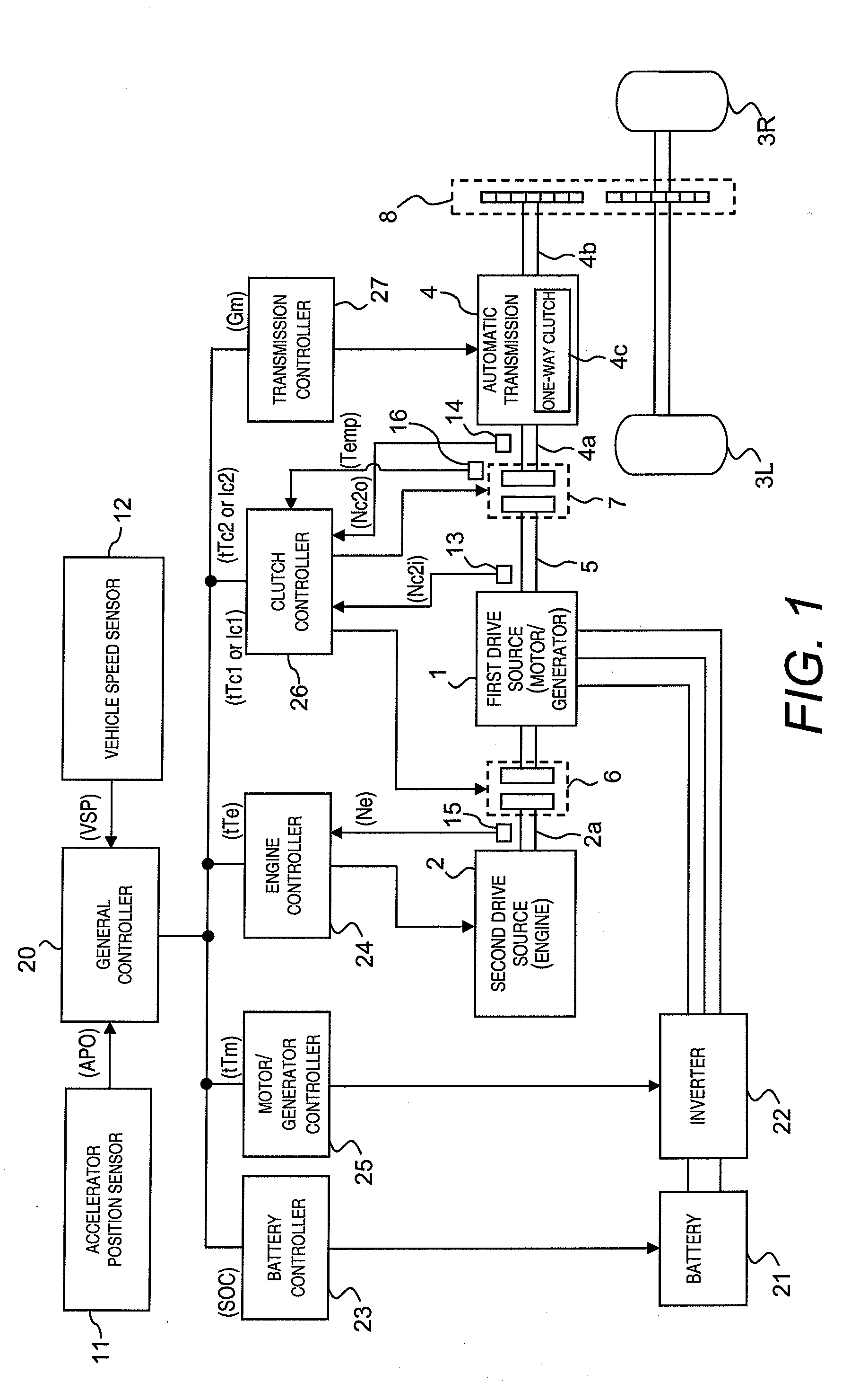 Hybrid vehicle control apparatus