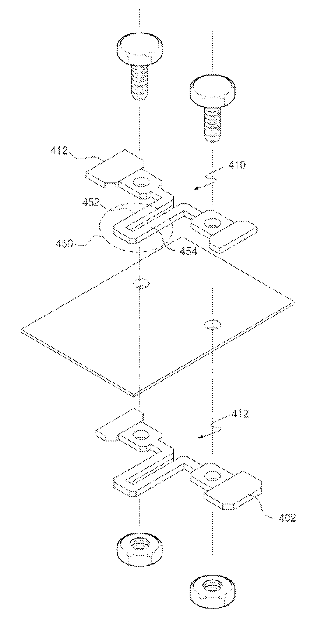 DC blocking device by using impedance matching