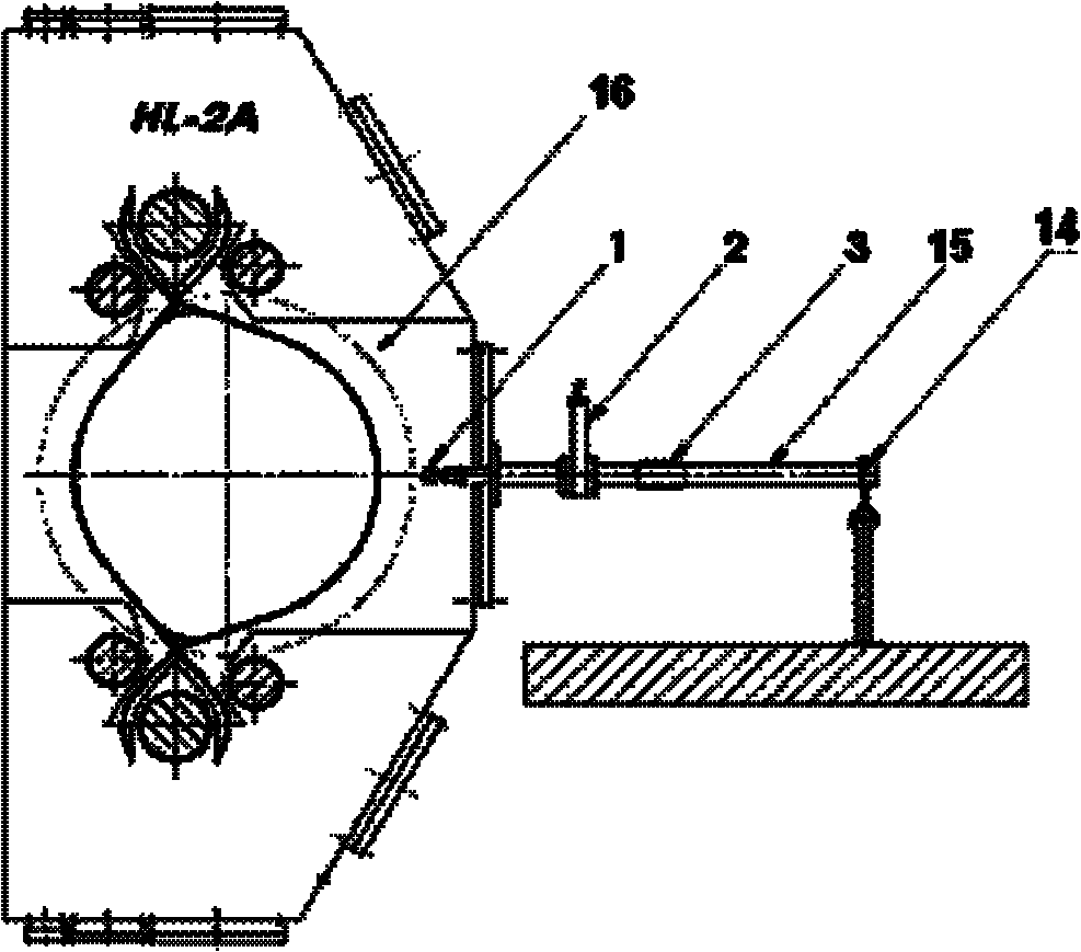 First mirror sample irradiation support and irradiation method