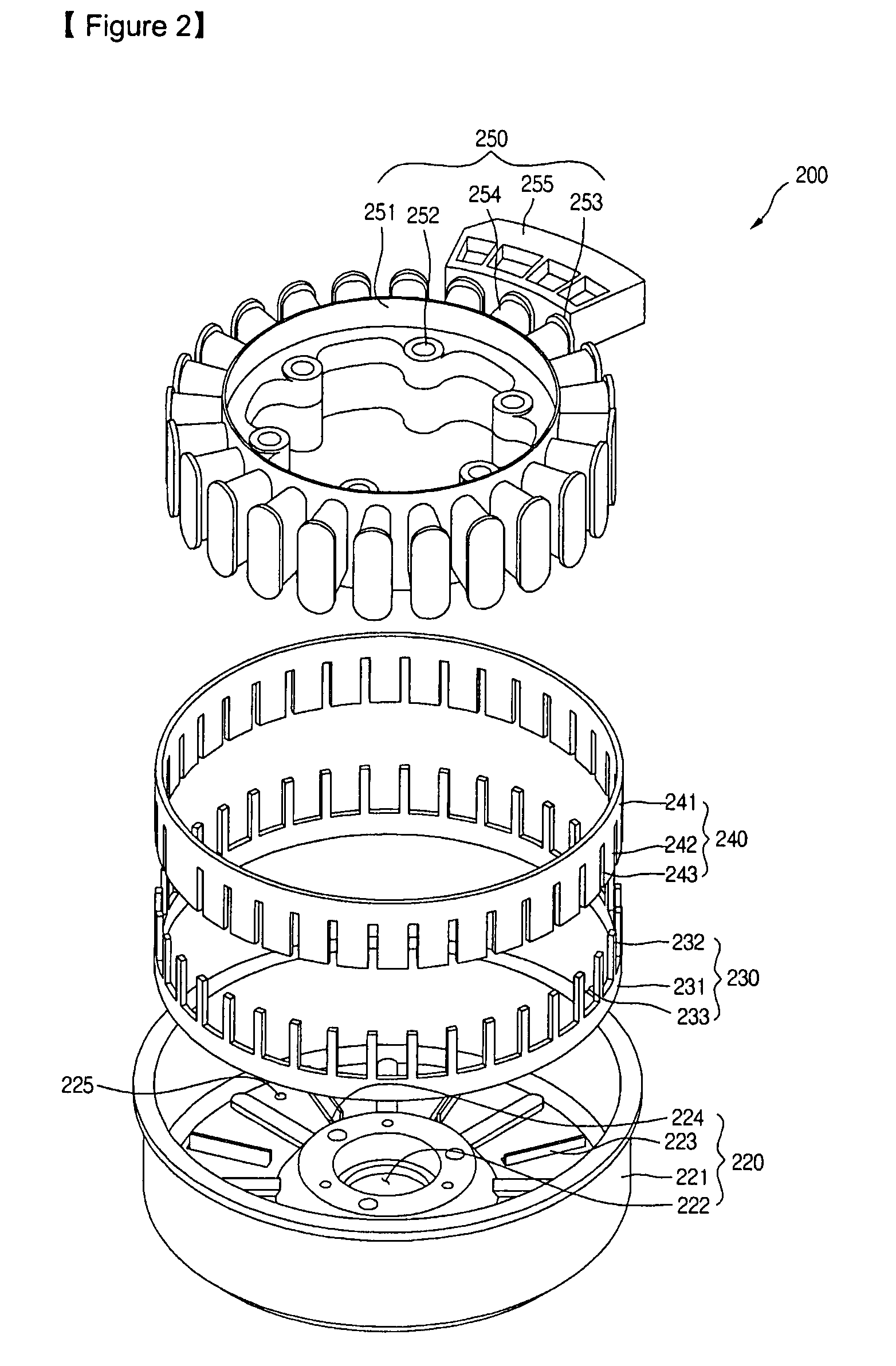 Motor and washing machine including the same