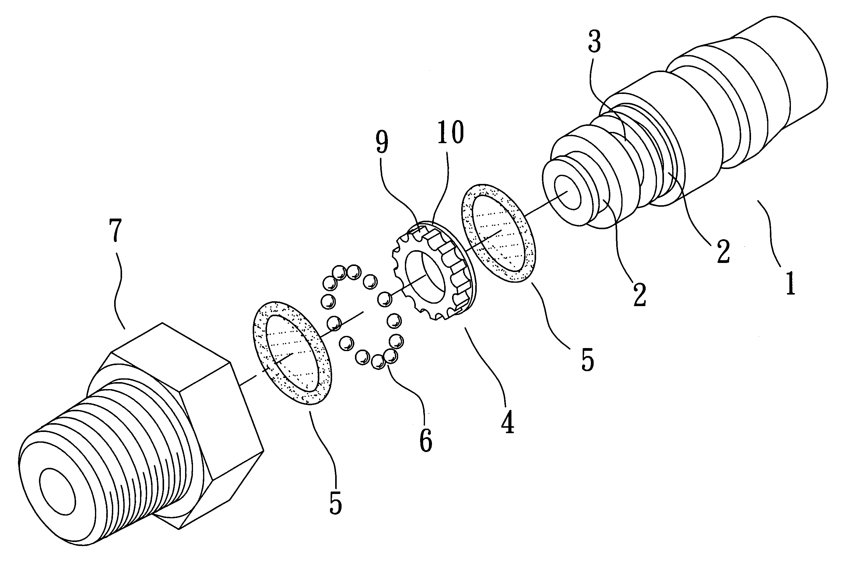 Non-permeable pipe connector structure