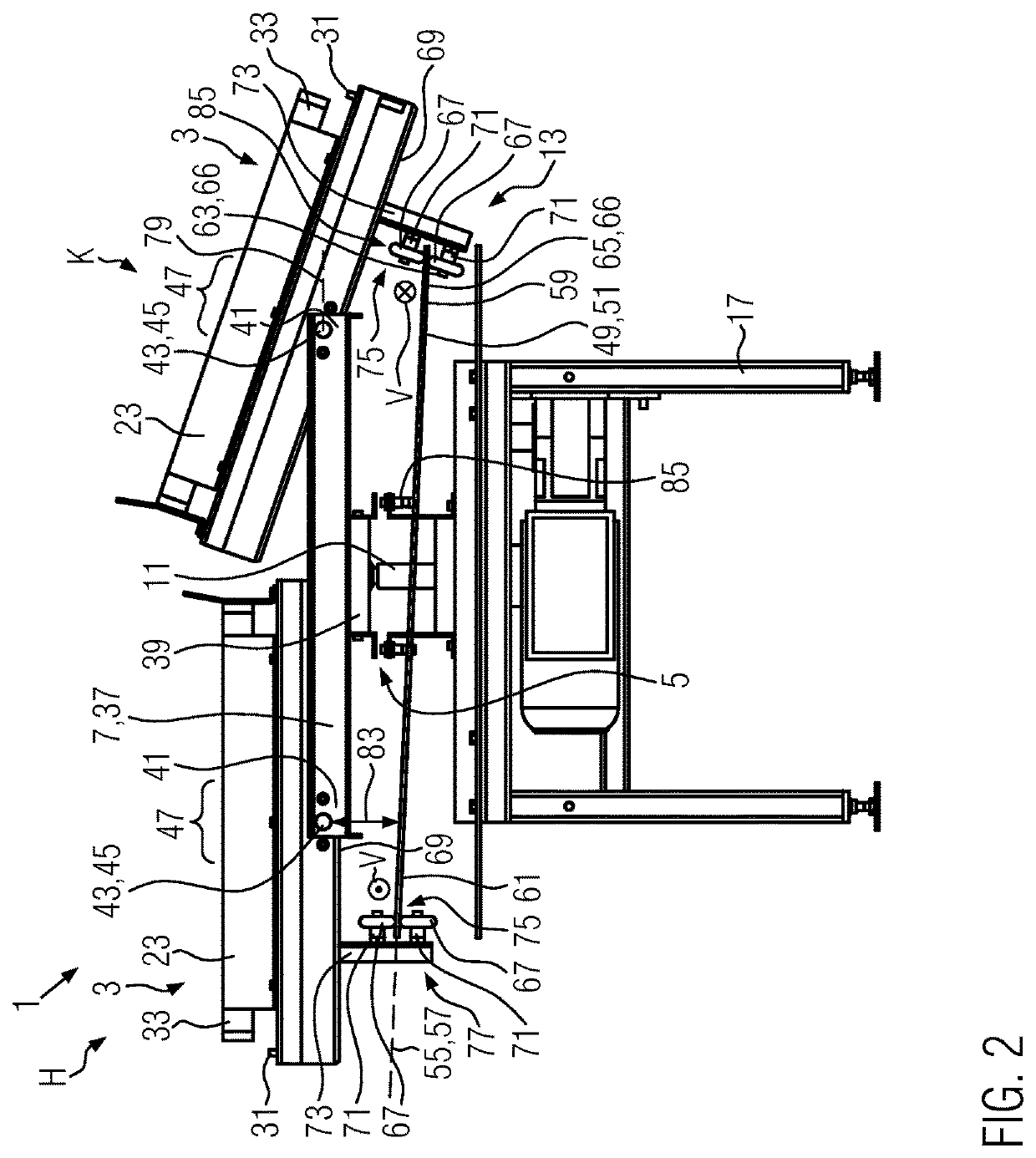 Picking device in the form of a rotary table