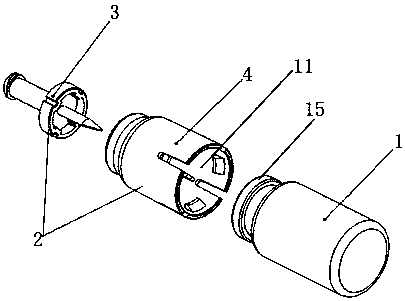 Medicament bottle with puncture mechanism