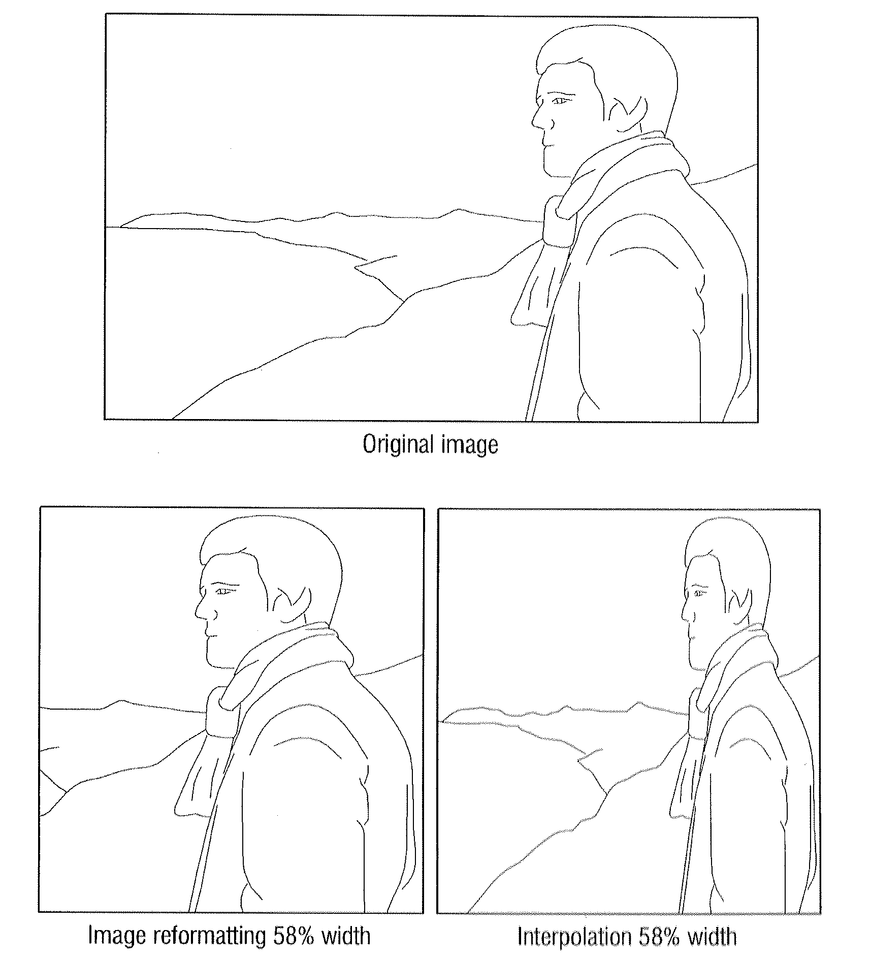 Method and system of adaptive reformatting of digital image