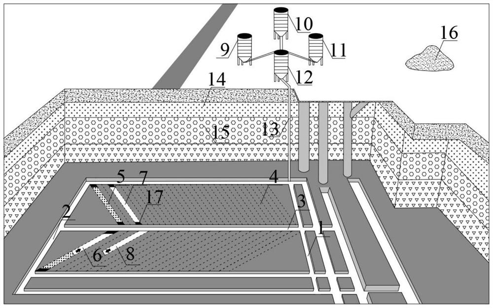 Ecological protective coal mining method by mineralizing and utilizing CO2 waste gas