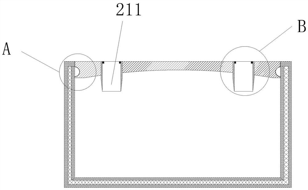 Plastic lithium battery shell and closed processing technology thereof