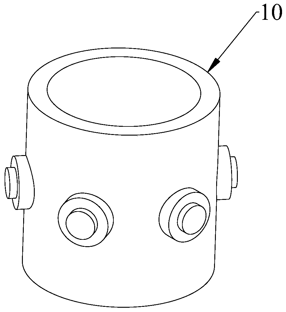 Forging device and forging method for multi-directional die forging of large complex forgings