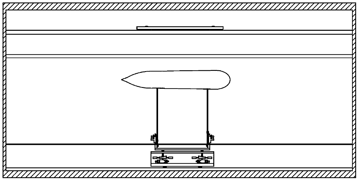 Six-degree-of-freedom pool trial trip instrument suitable for submerged body icebreaking research