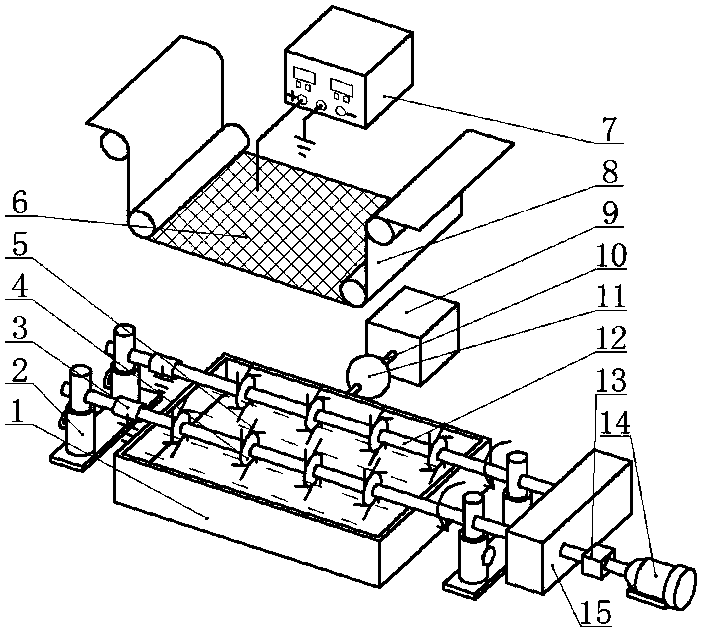 Fiber jetting device