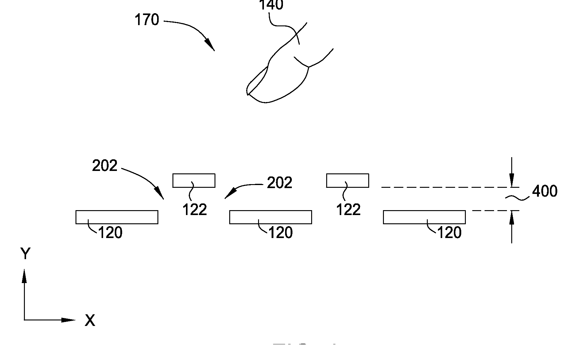 Matrix sensor for image touch sensing