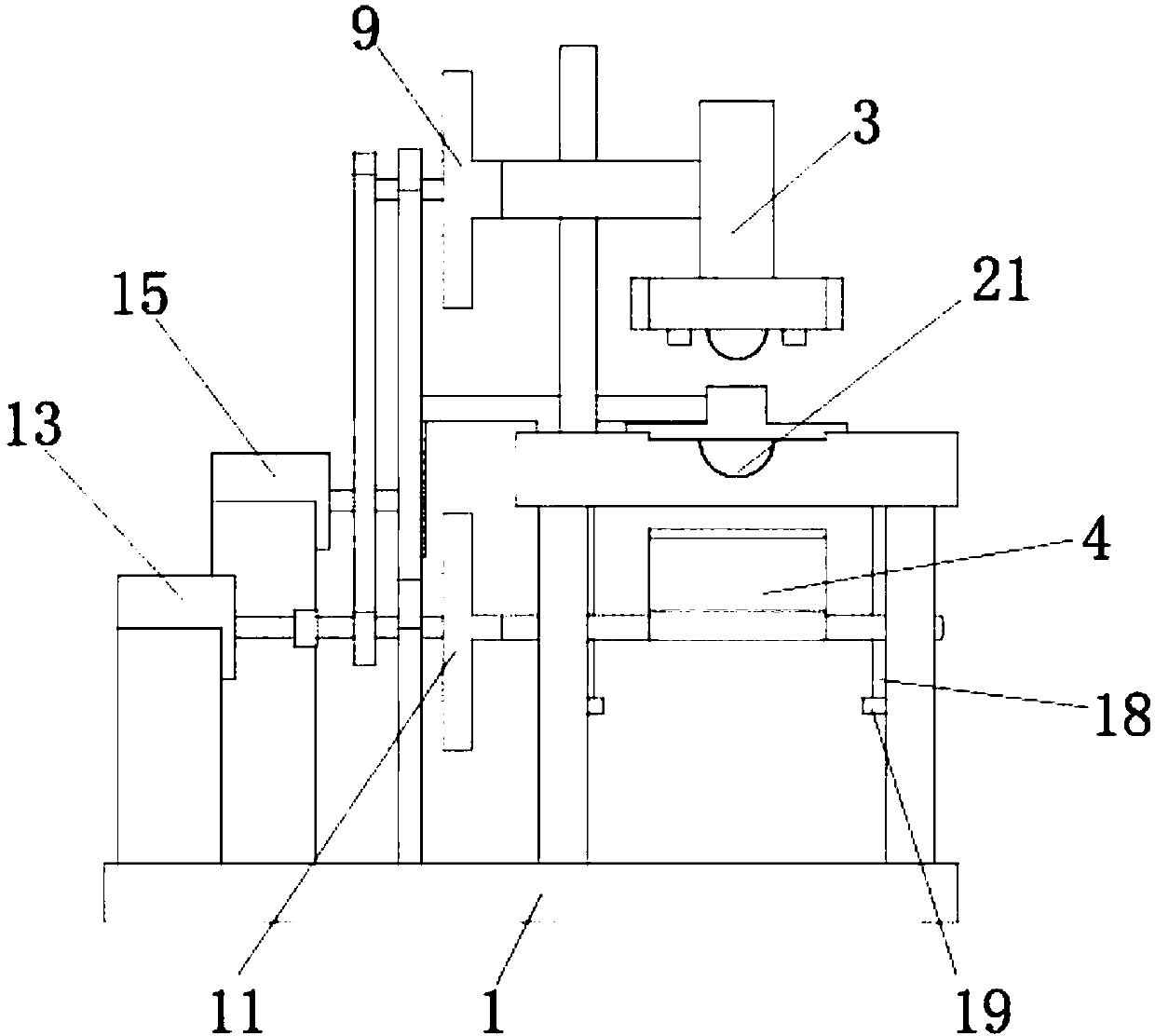 Machining device for automobile parts