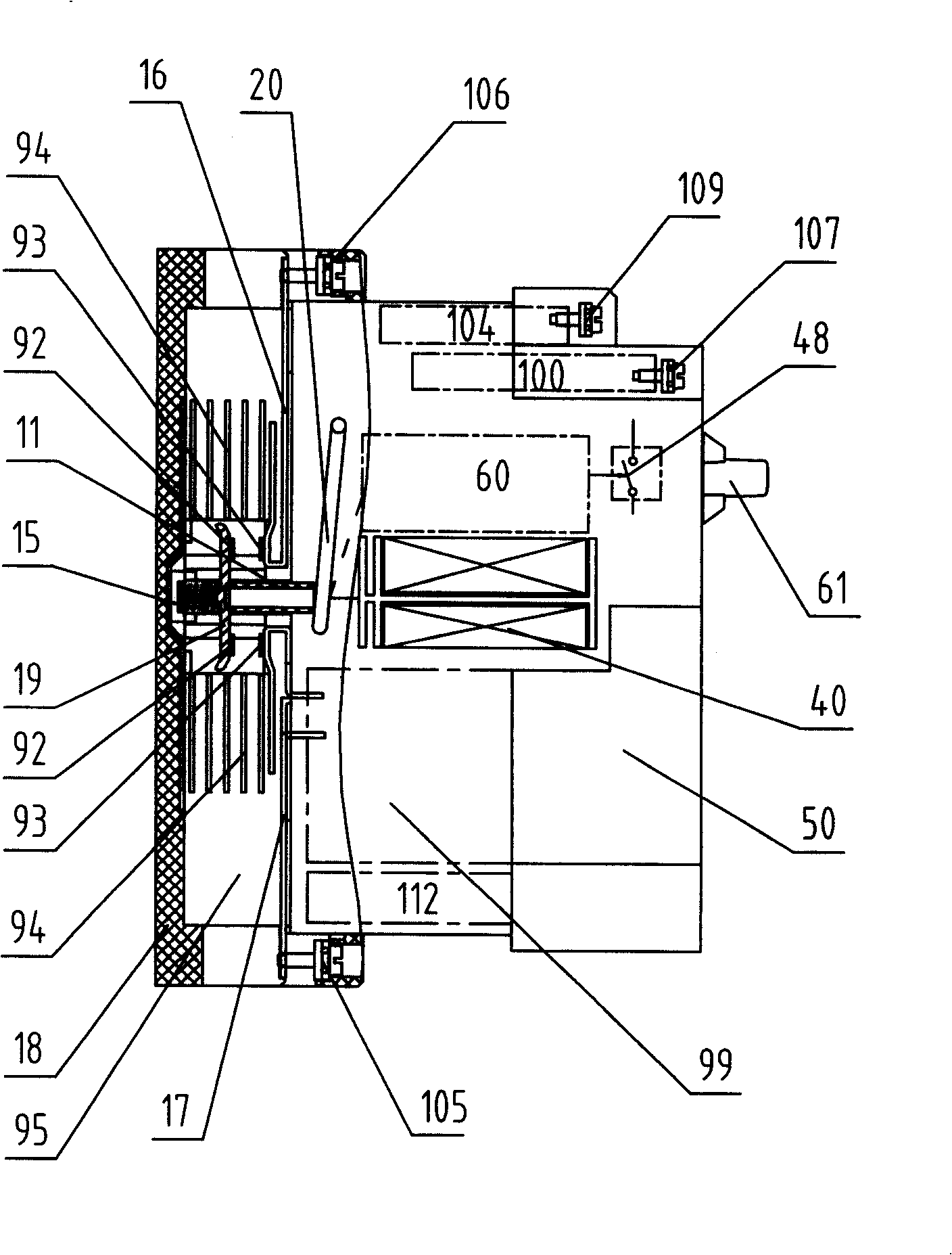 Switch electric appliance with control and protection function