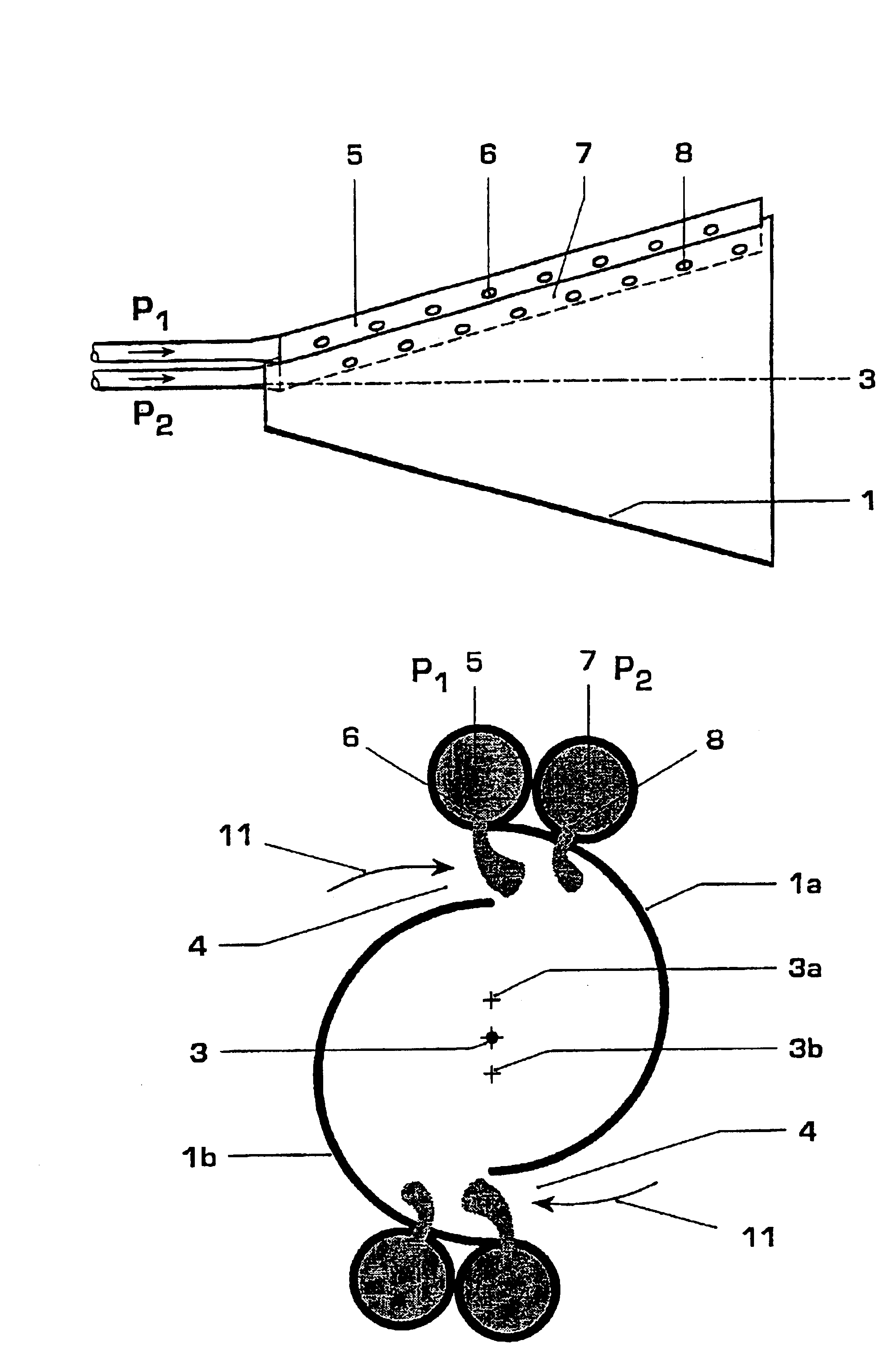 Method for operating a burner and burner with stepped premix gas injection