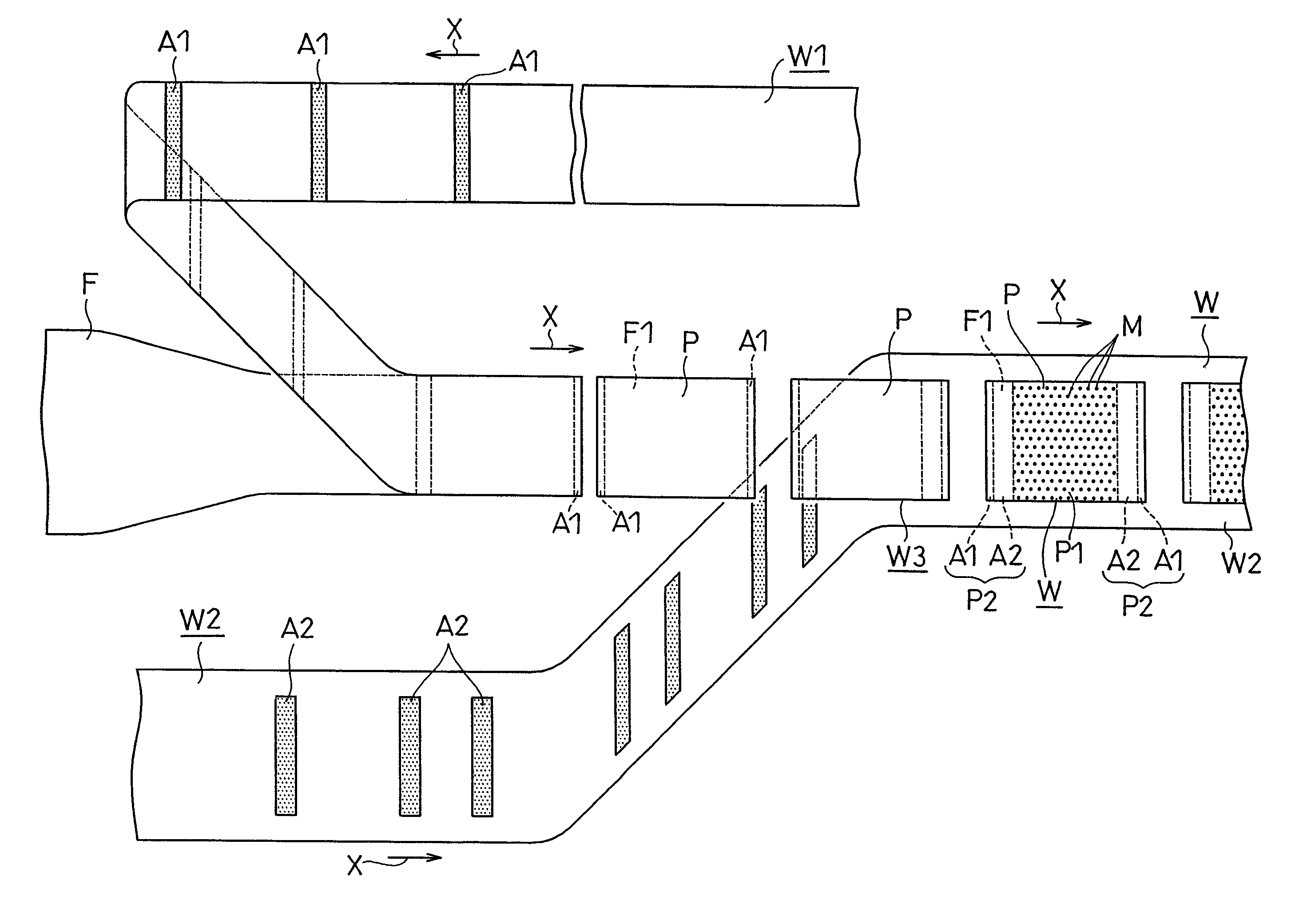 Method for producing disposable worn article