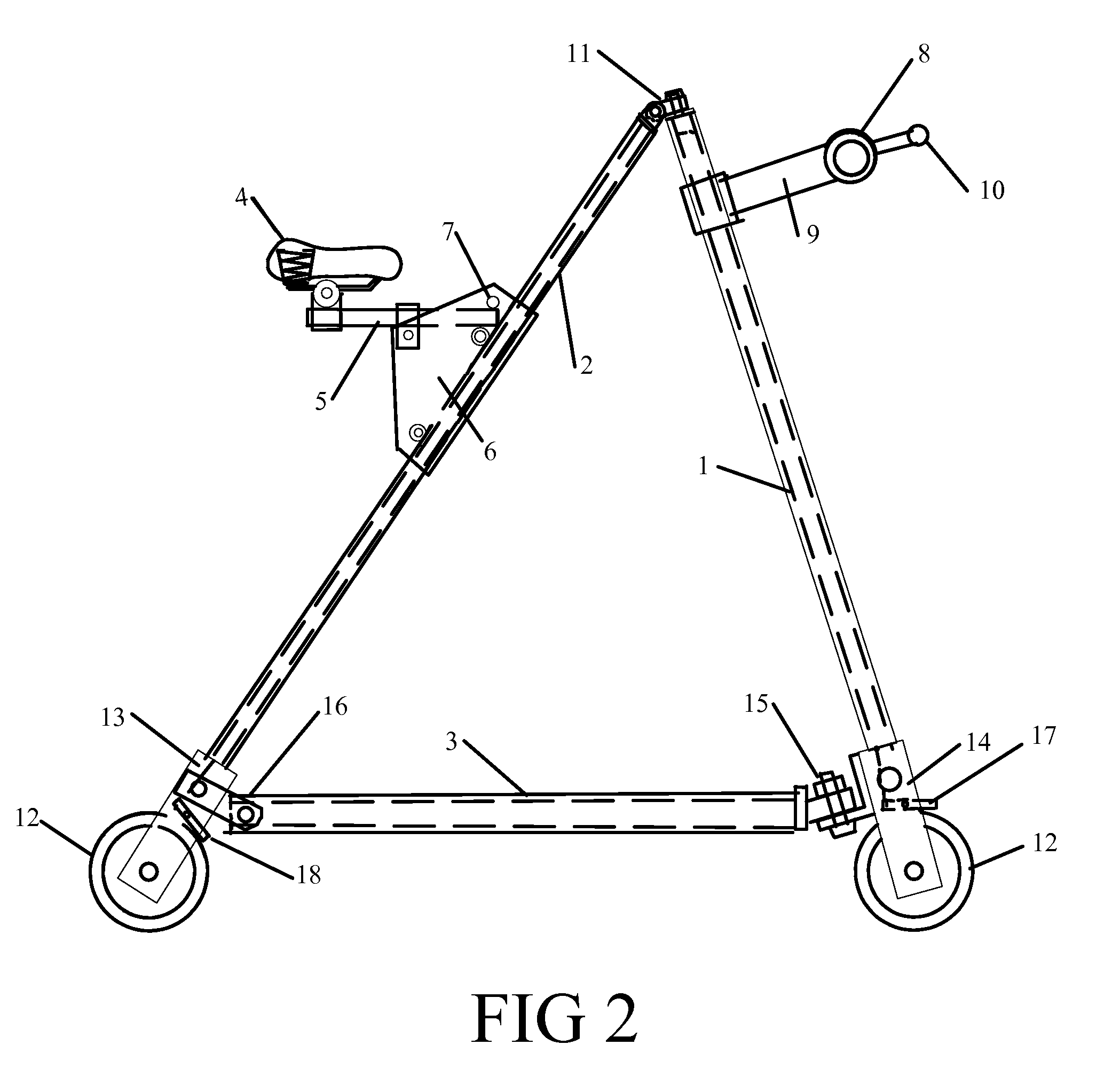 Two-Wheeled In-Line Walker