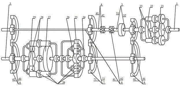 Compound type hydraulic special-shaped coupler and starter