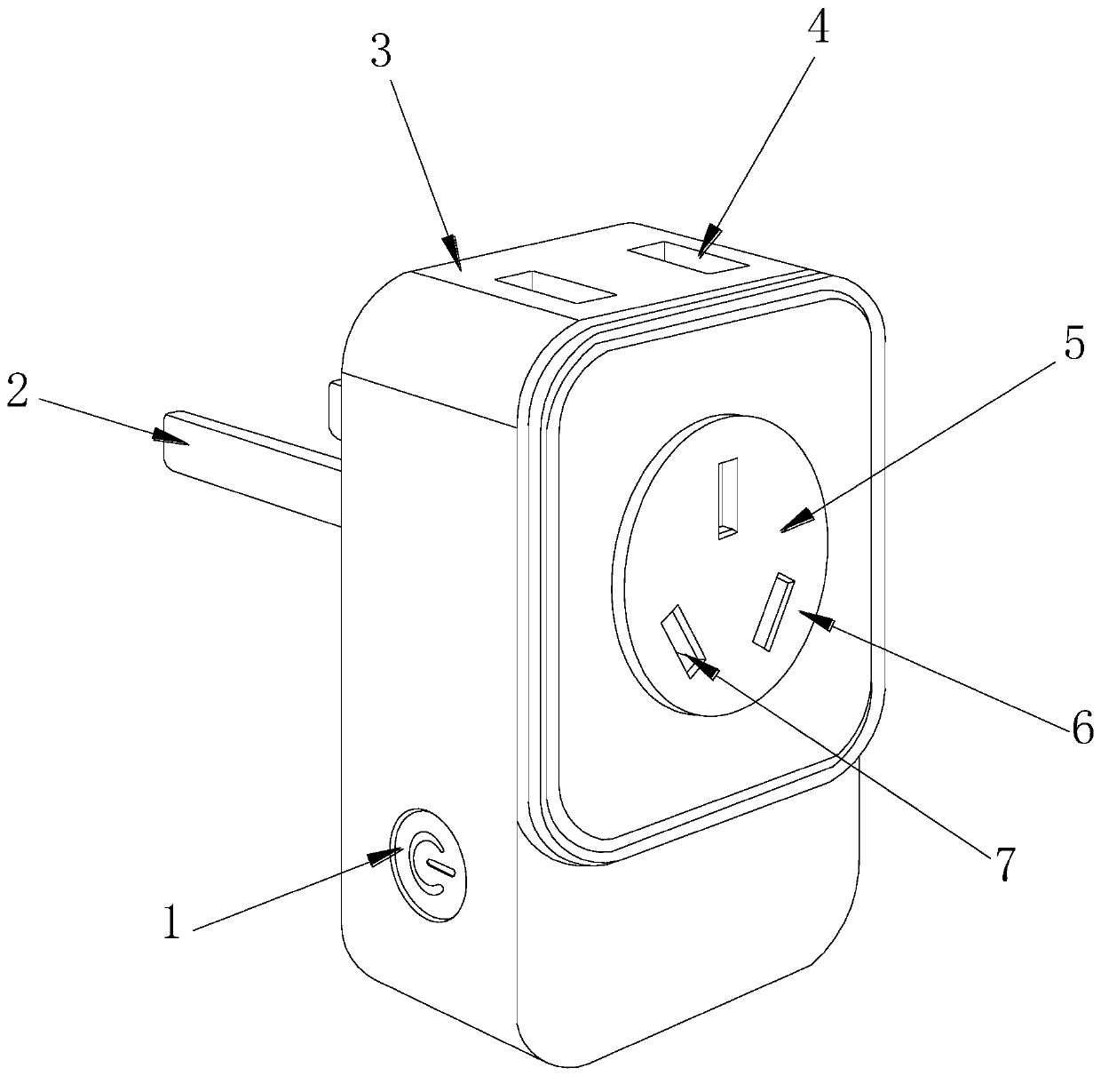 Socket with rotatable socket hole