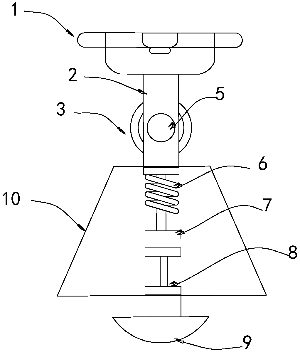 Gravity balance structure of crane