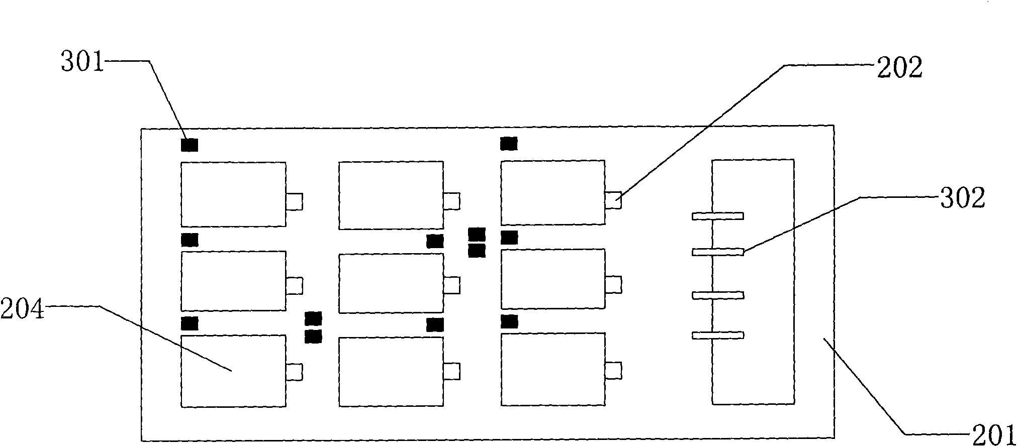 Vertical fiber coupling module with multiple semiconductor lasers