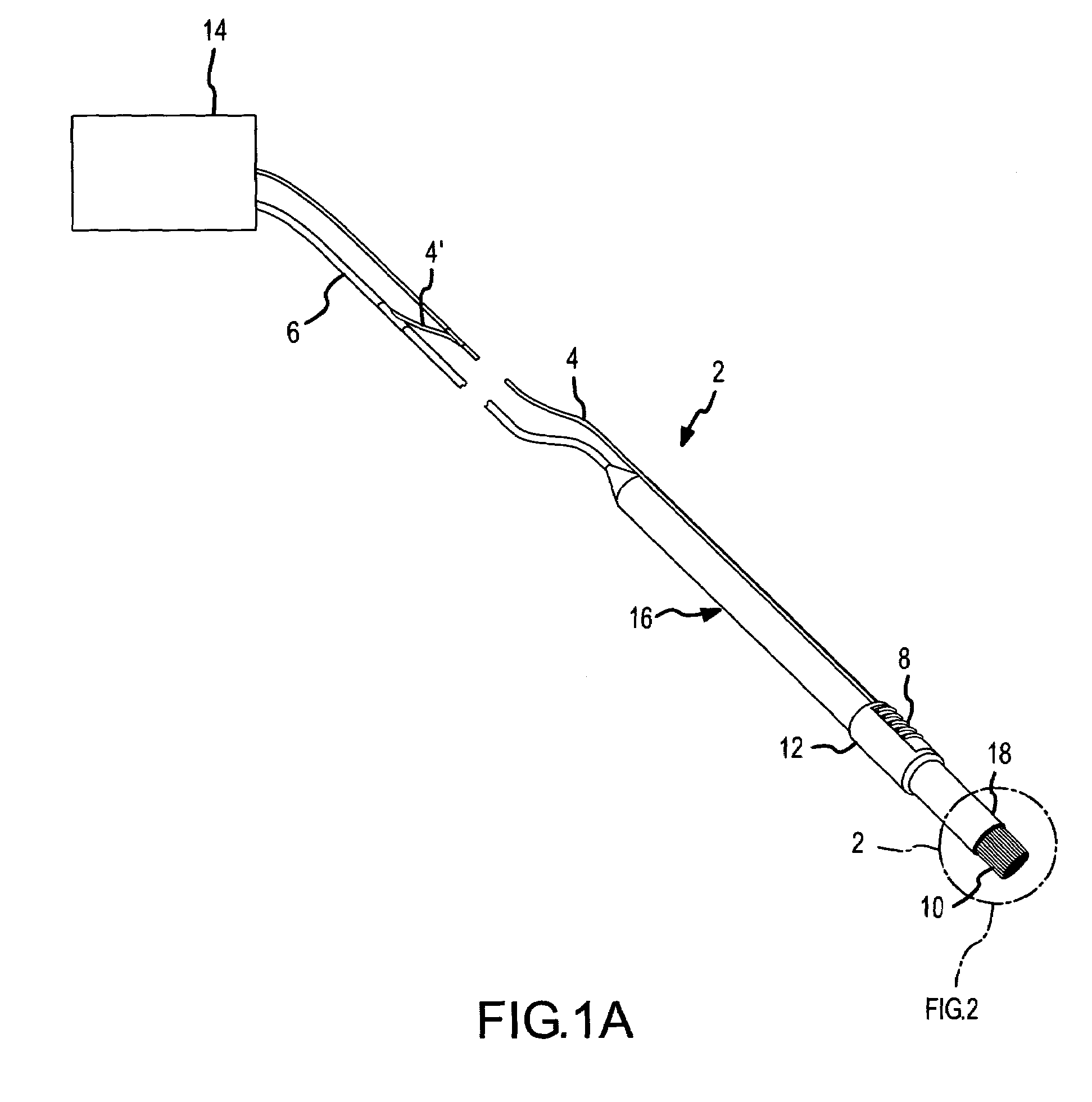 Surgical device with brush electrode and methods for electrosurgical treatment