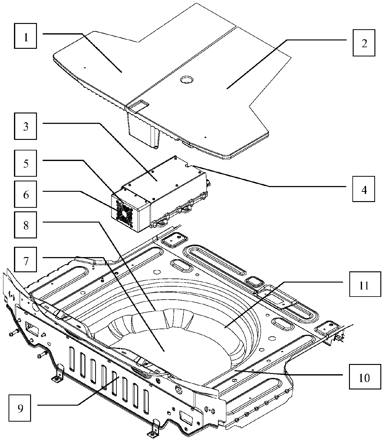 Electric vehicle on-board charger and cooling method thereof