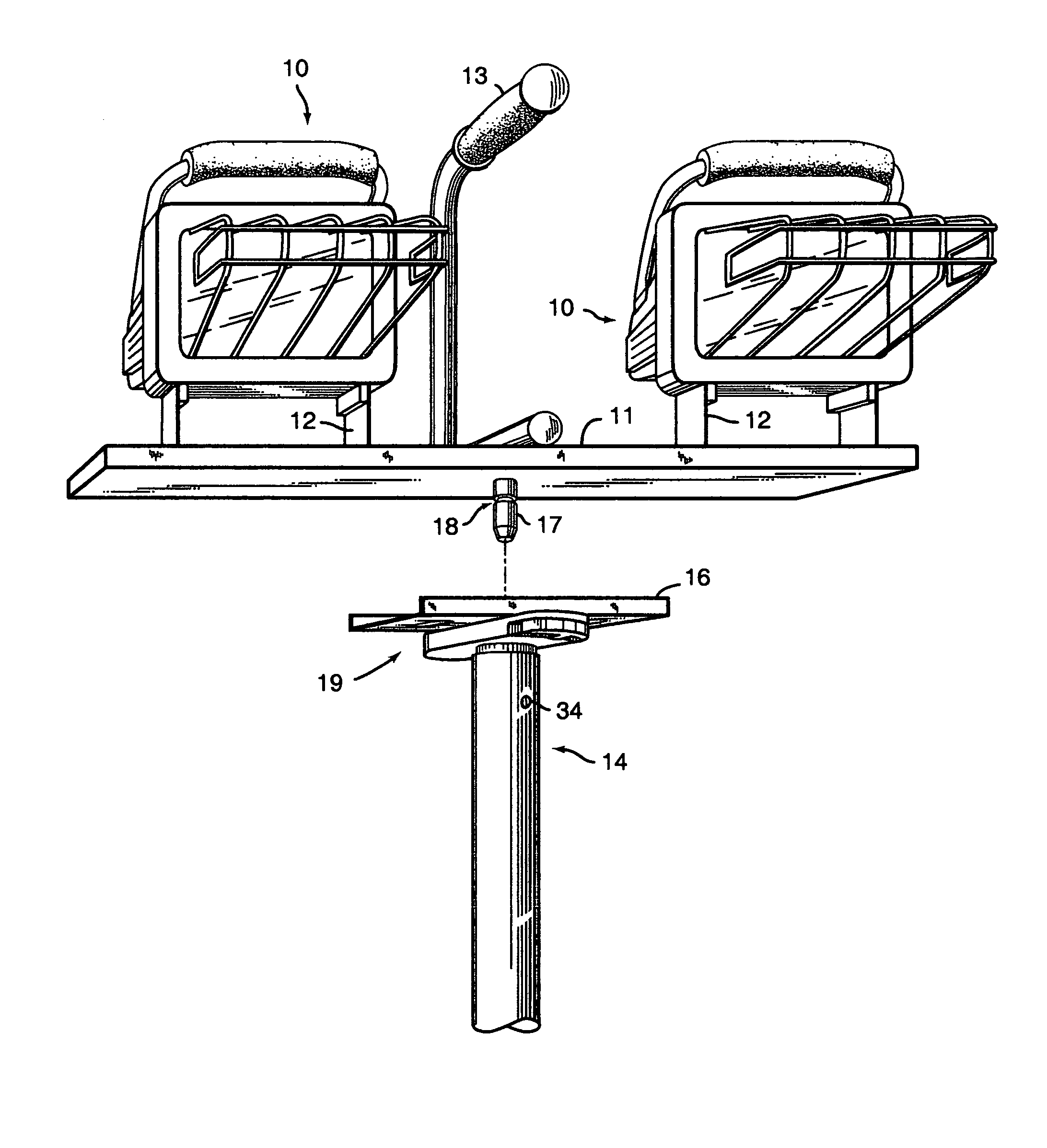 Quick-release worklight mounting