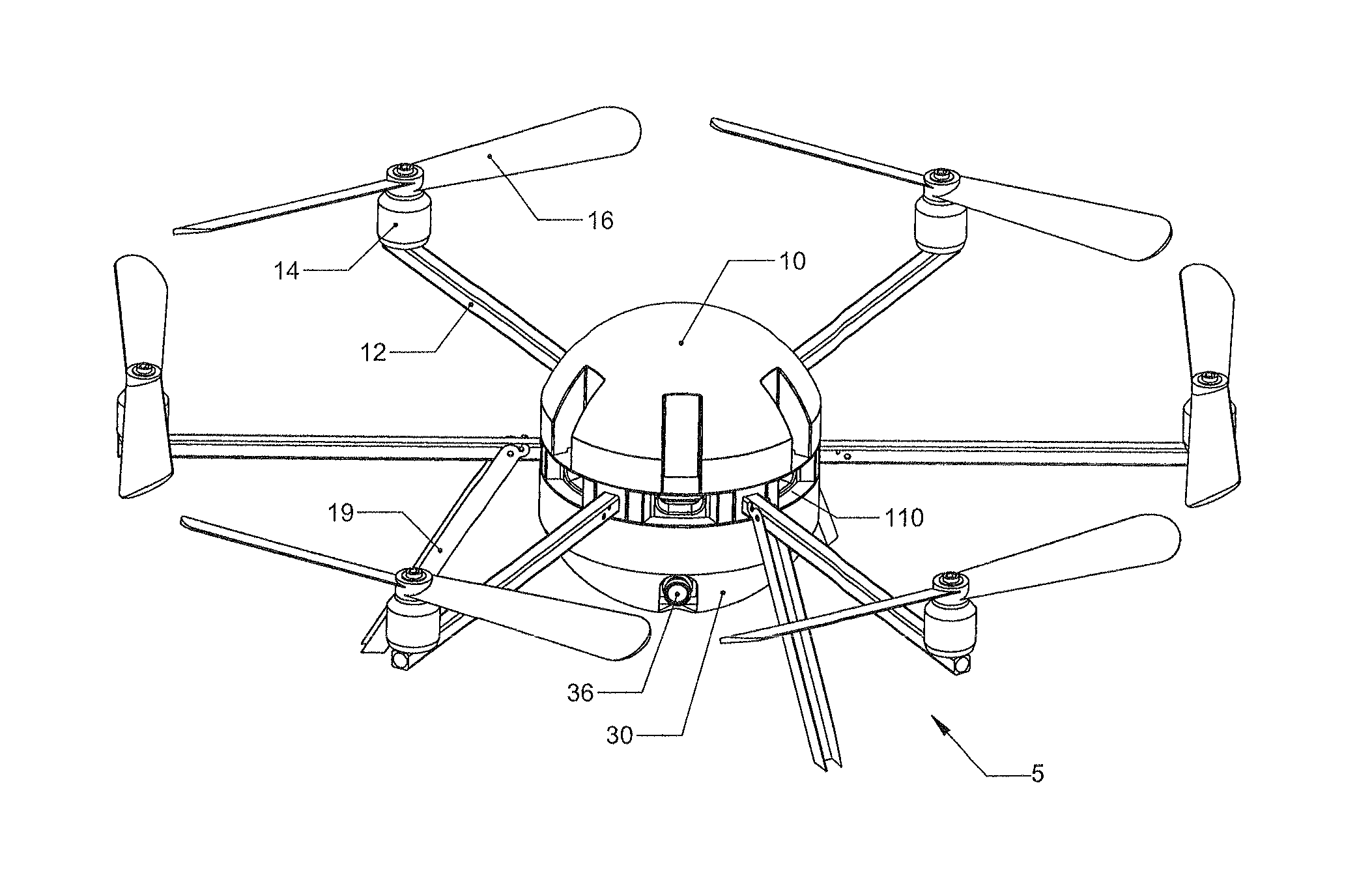 Unmanned aircraft system (UAS) with active energy harvesting and power management