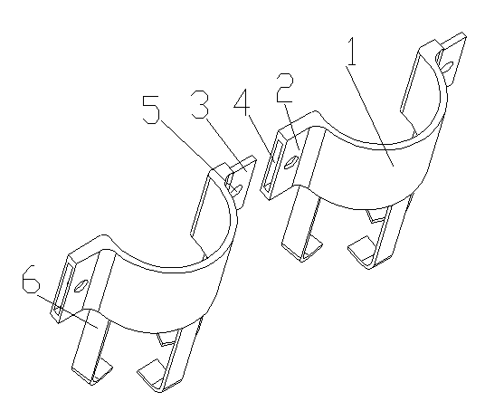 Vertical mounting clip for built-in capacitor