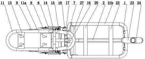 Suspension frame of two-wheel electric vehicle