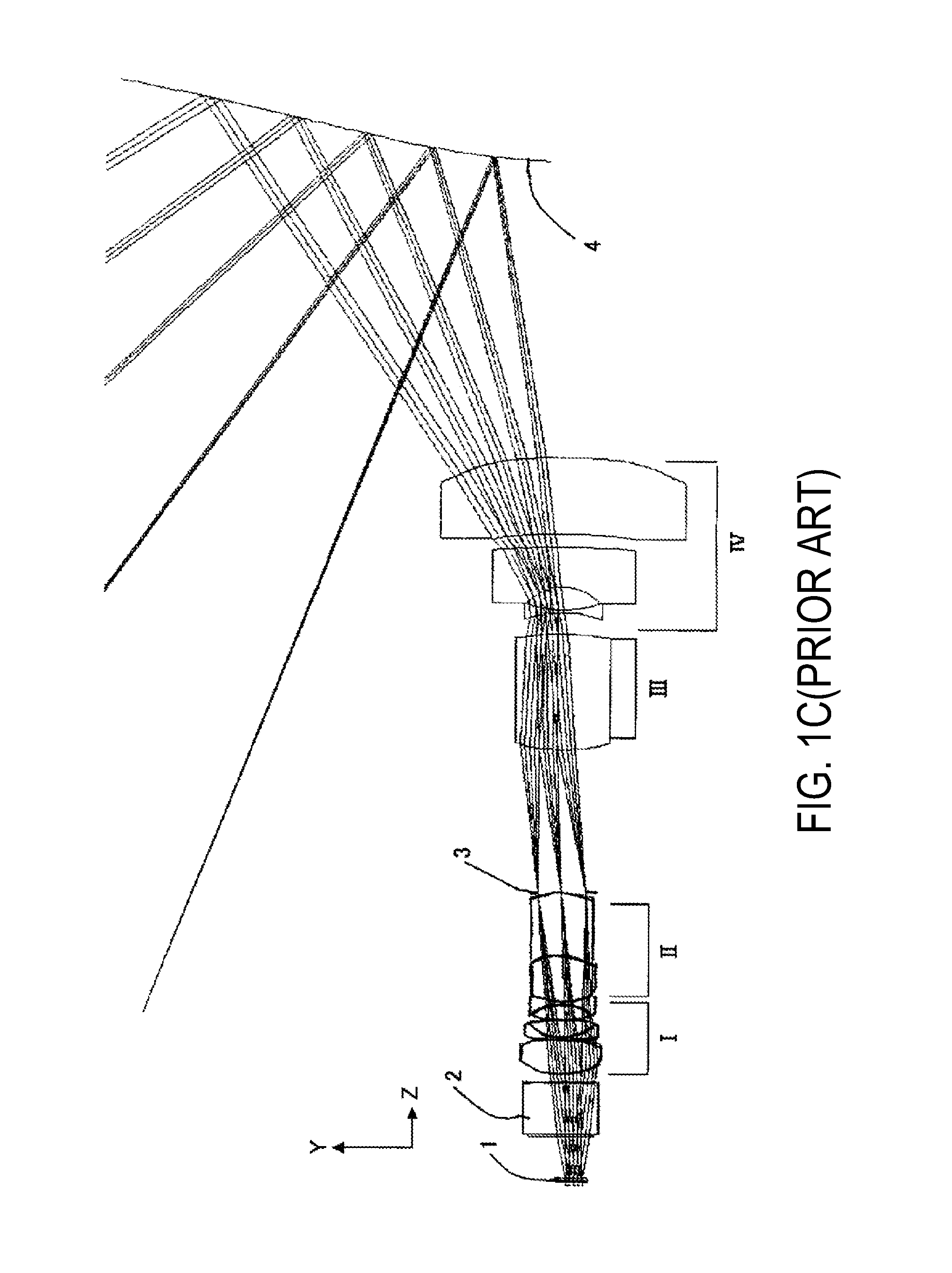 Wide-angle projection optical system