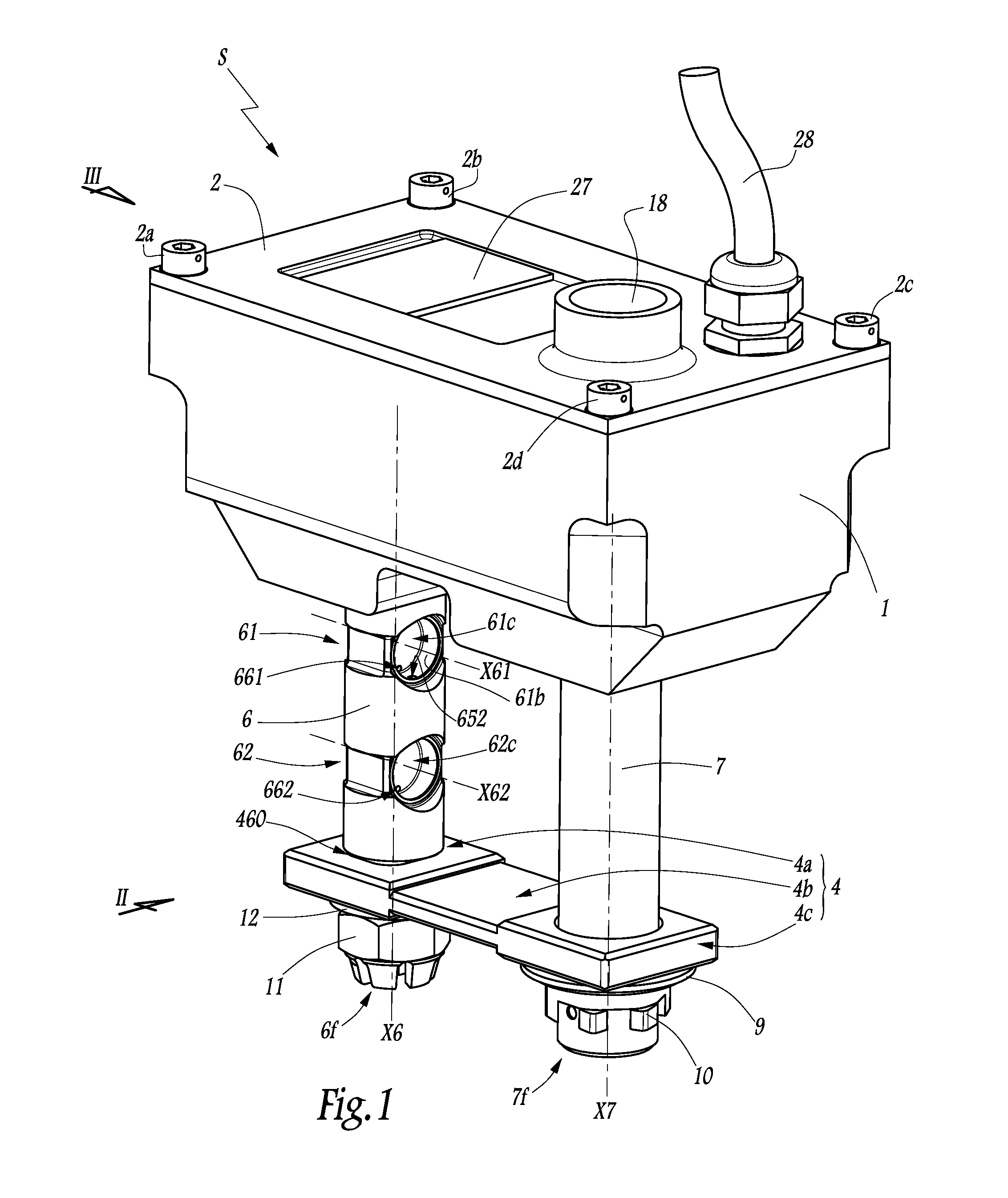 Flight unit control system, flight control device including such a system, and use of such a system