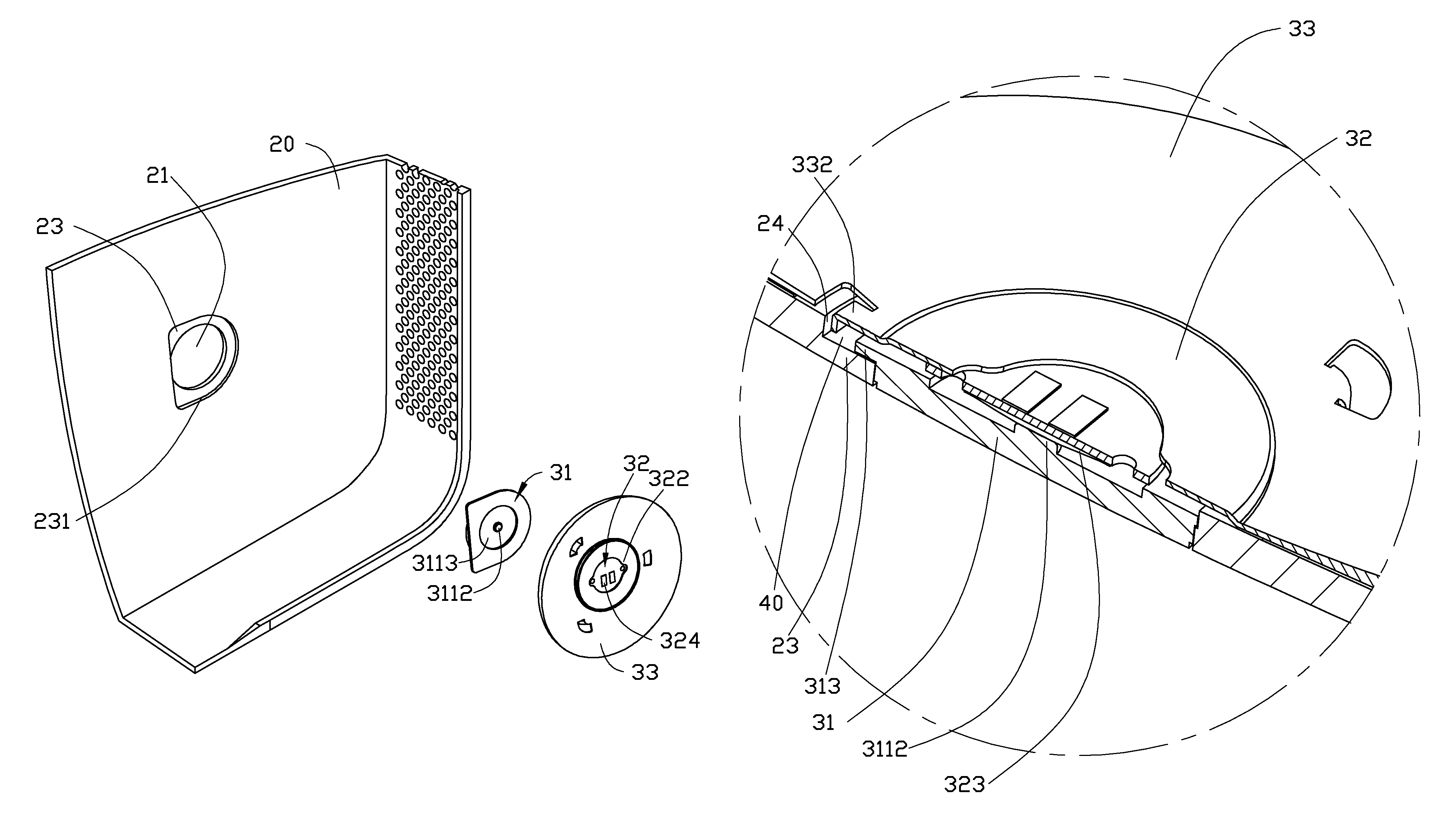 Electronic device with power button assembly