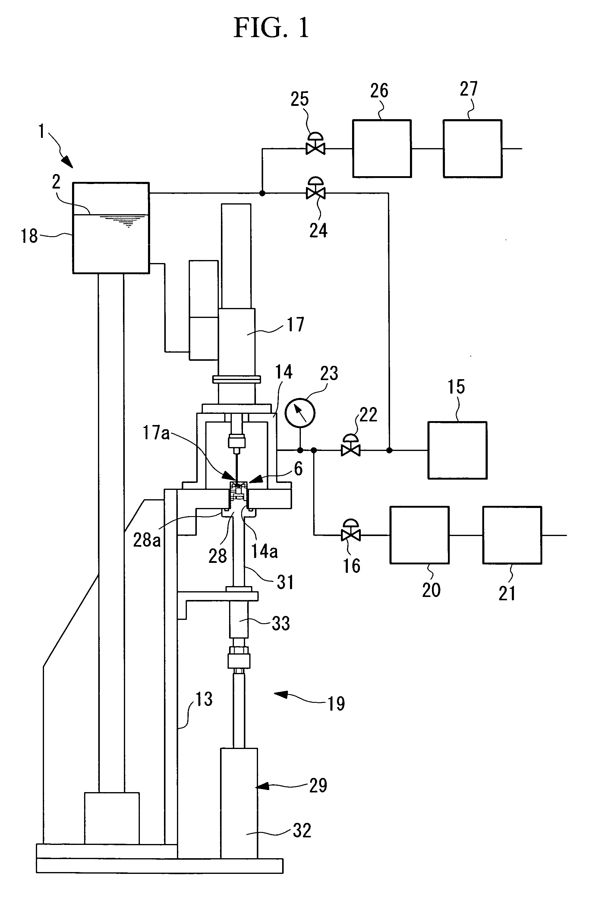 Working fluid injection apparatus for a fluid dynamic pressure bearing, method thereof, and method of manufacturing a fluid dynamic pressure bearing