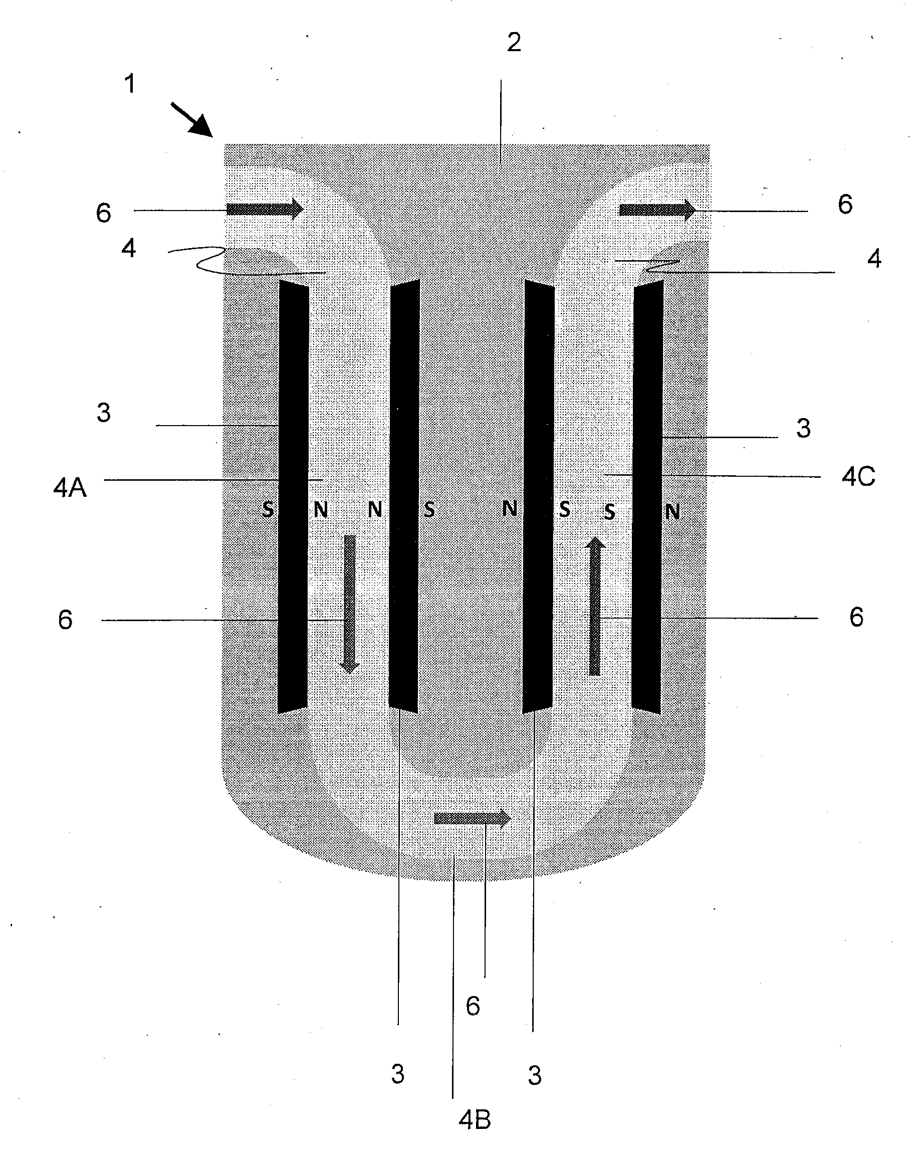 Magnetic fuel treatment device