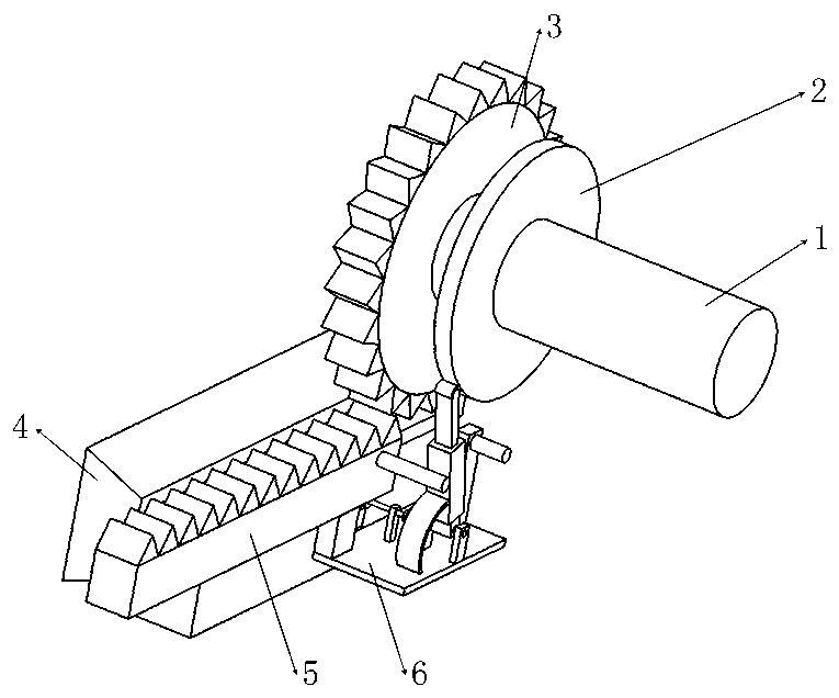 Protective rack mechanism used for small-load machinery