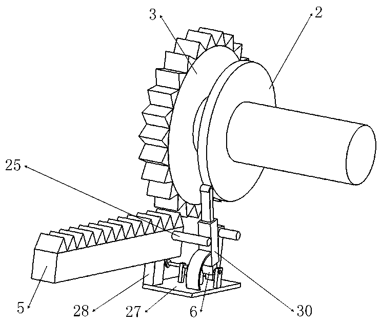 Protective rack mechanism used for small-load machinery