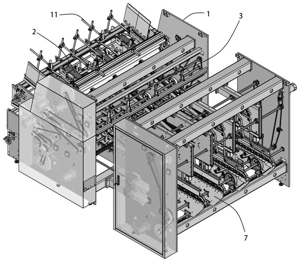 Double feeder carton forming machine