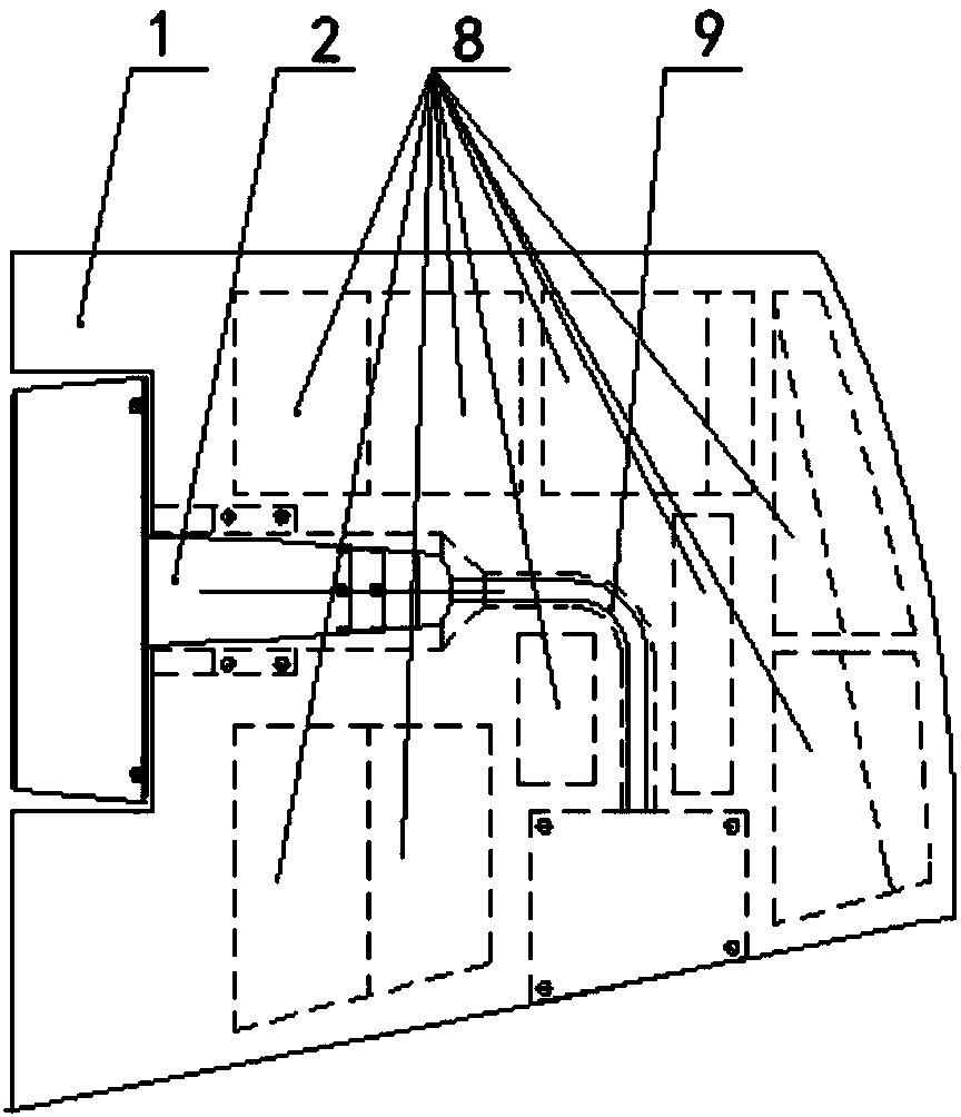 Rudder plate system of underwater robot