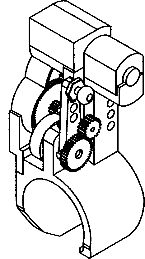 Human hand far knuckle joint force feedback unit