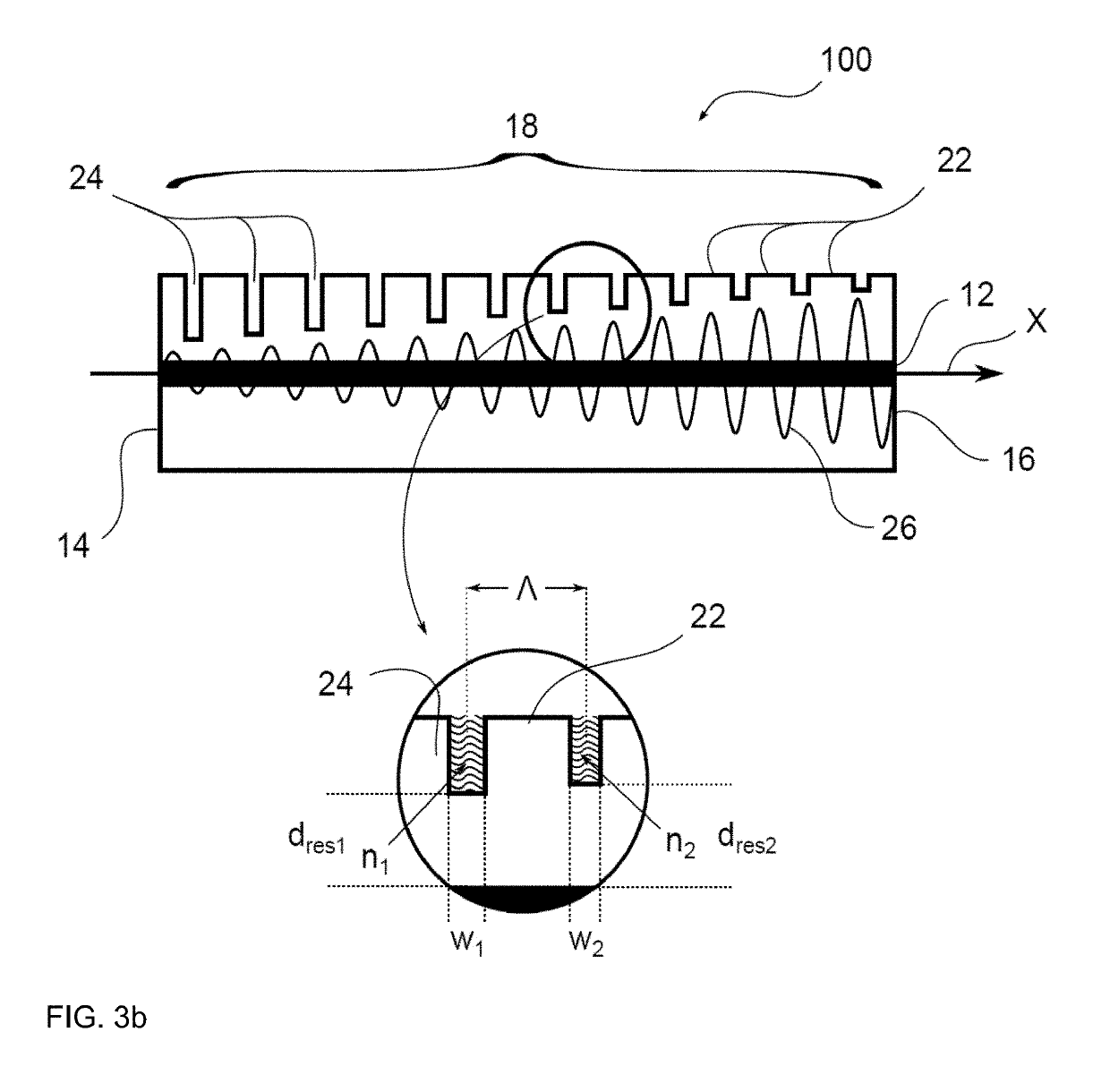 Laser diode with distributed feedback and method for producing