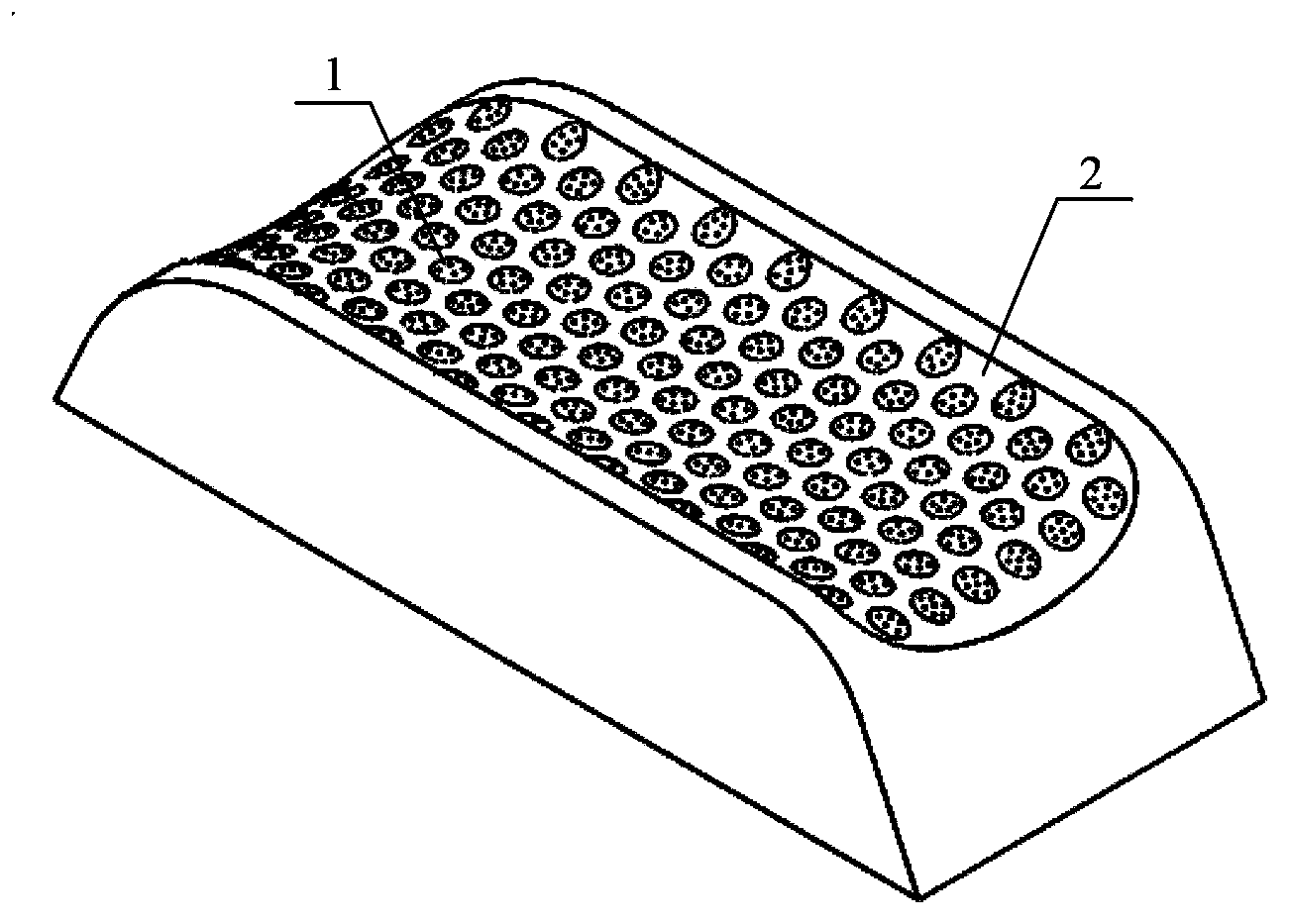 High temperature abrasion resistant guide plate and preparation method thereof