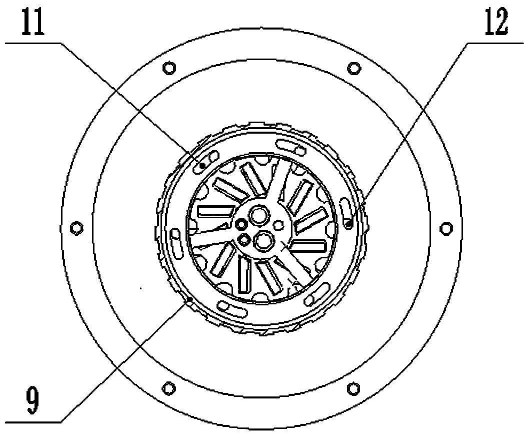 Adjustable type air supply device for graded combustion of fuel oil combustion machine