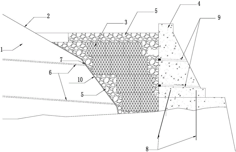 Method for improving stability of high soil slope